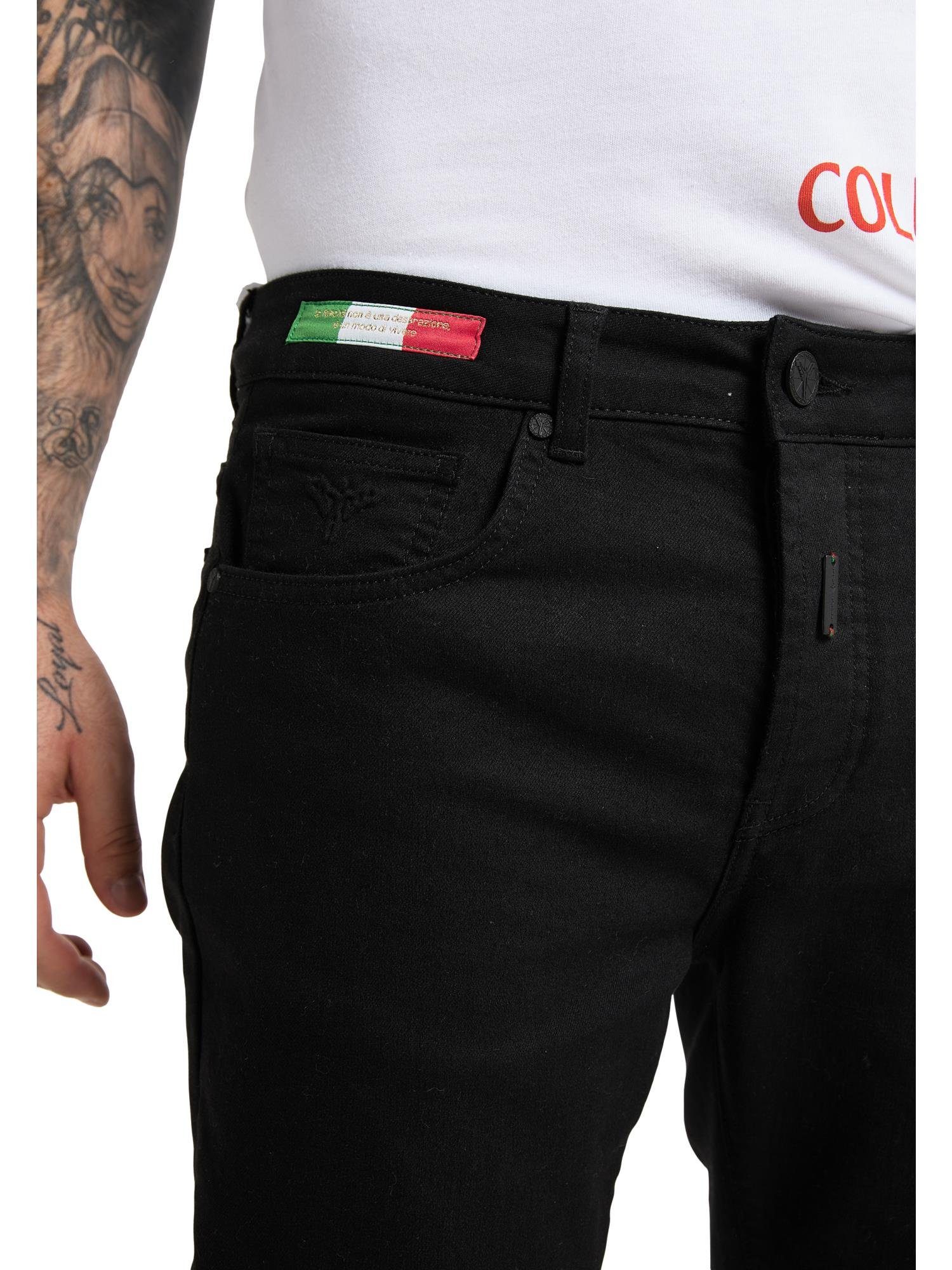 CARLO COLUCCI 32W Cazzato 5-Pocket-Jeans Schwarz