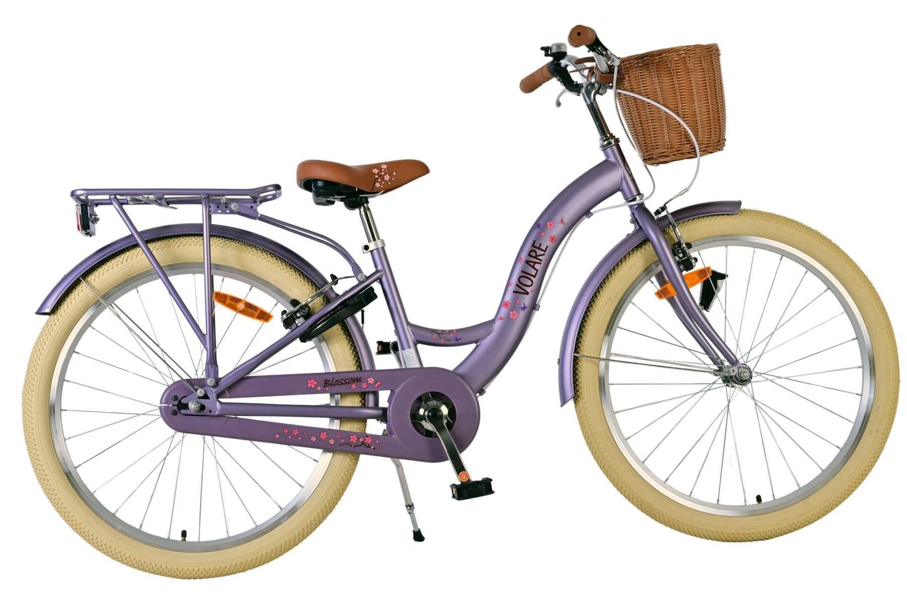 Kinderfahrrad Volare Blossom Kinderfahrrad für Mädchen - 24 Zoll in Lila