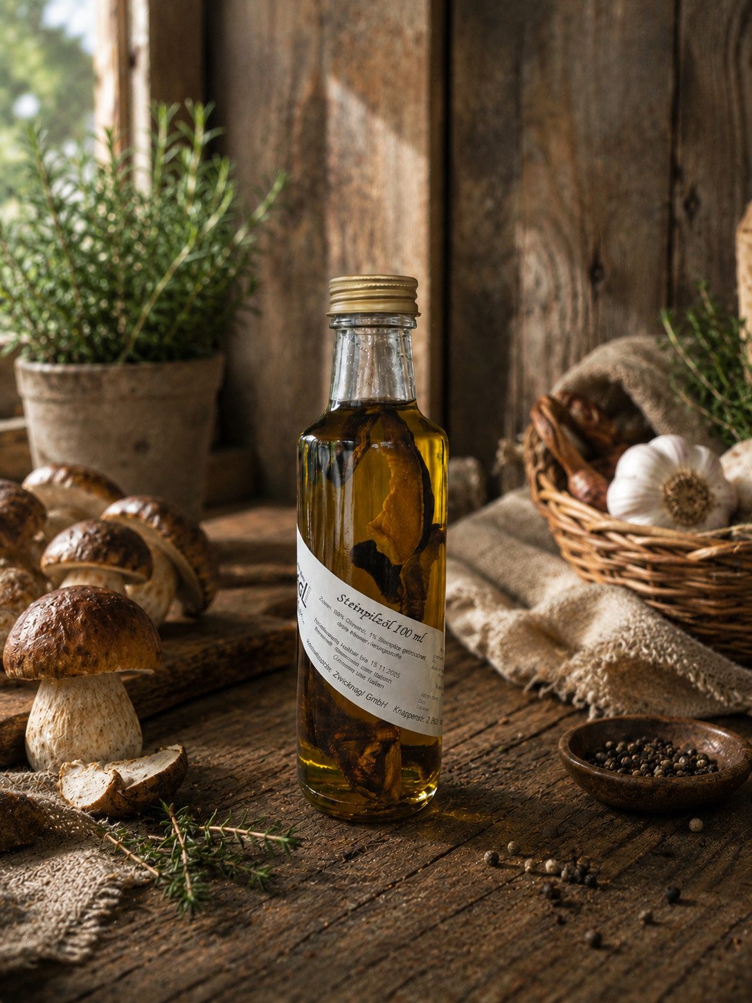 Waldfrüchte Zwicknagl Speiseöl Steinpilzöl 100 ml
