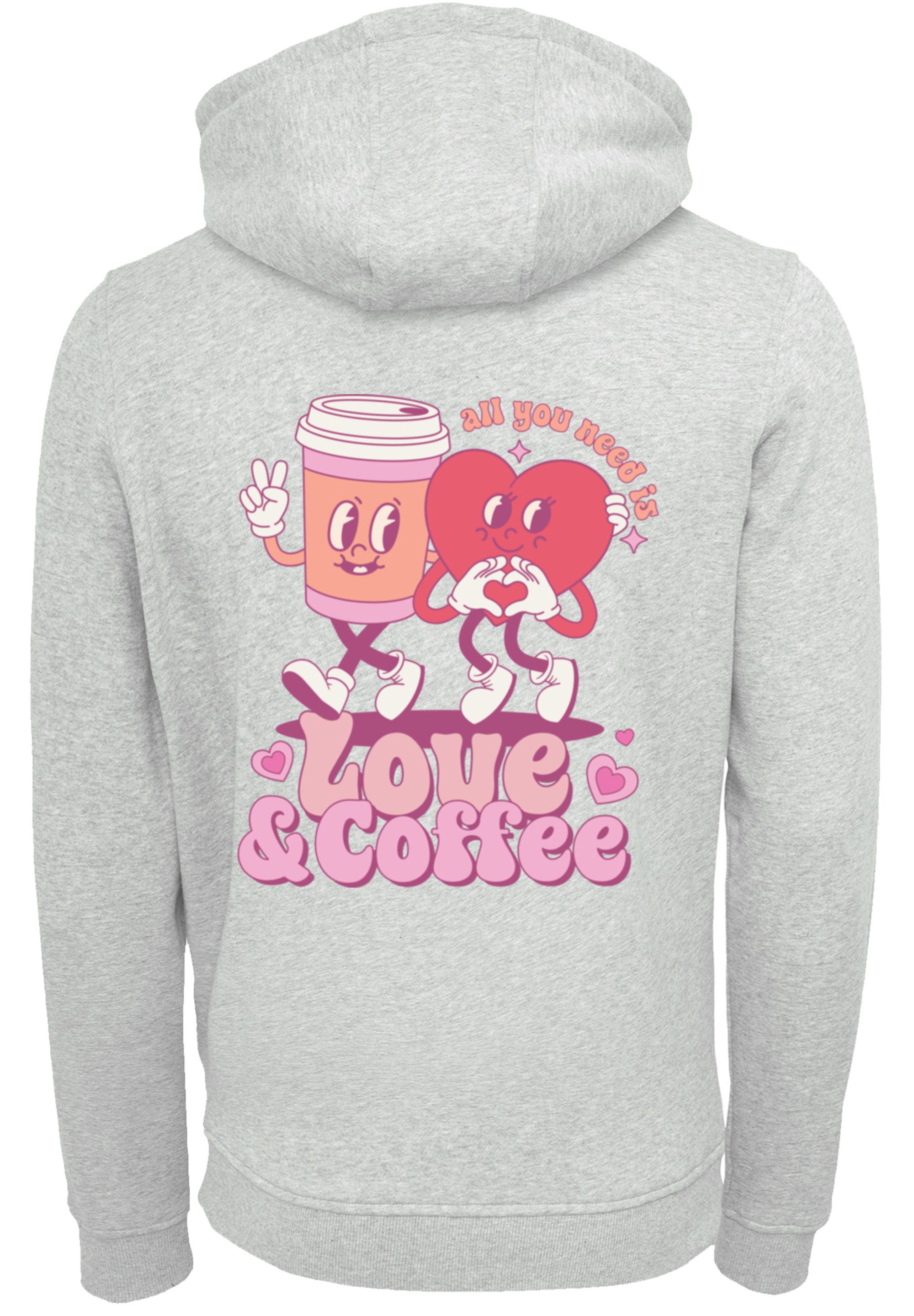 F4NT4STIC Kapuzenpullover Love and Coffe Valentinstag günstig online kaufen