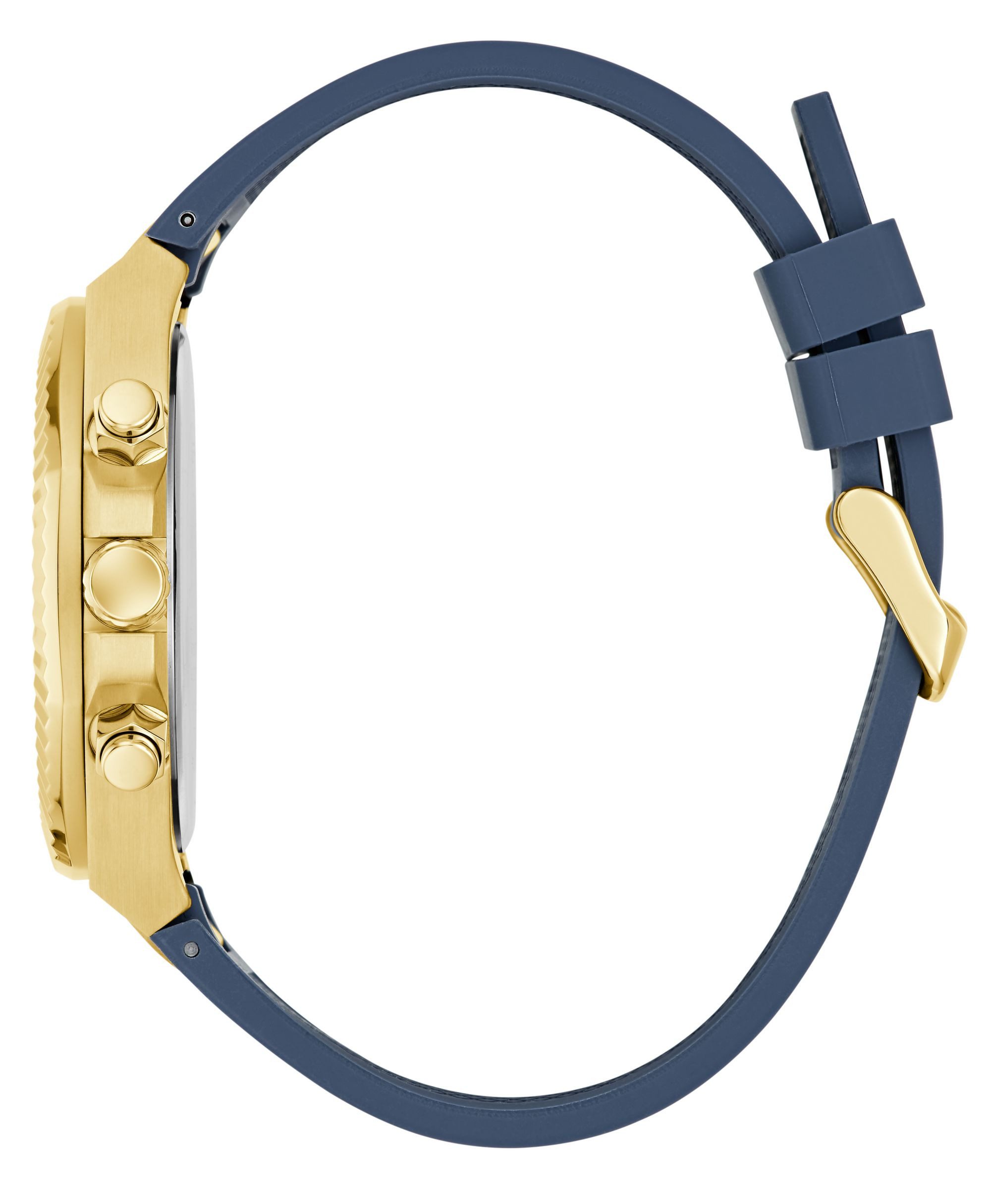 Guess Multifunktionsuhr EQUITY GW1011G2, Quarzuhr, Armbanduhr, Herrenuhr, Silikonarmband, analog, Wochentag