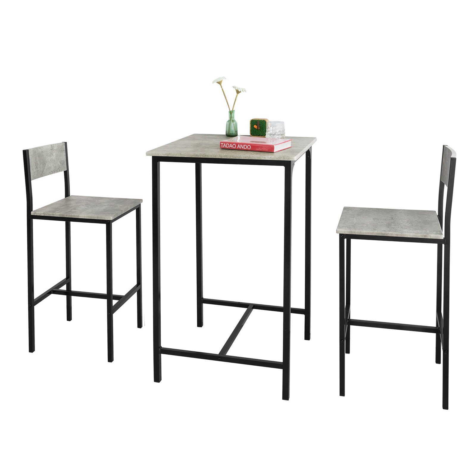 SoBuy Bartisch OGT27, 3-teilig Bartisch mit günstig online kaufen