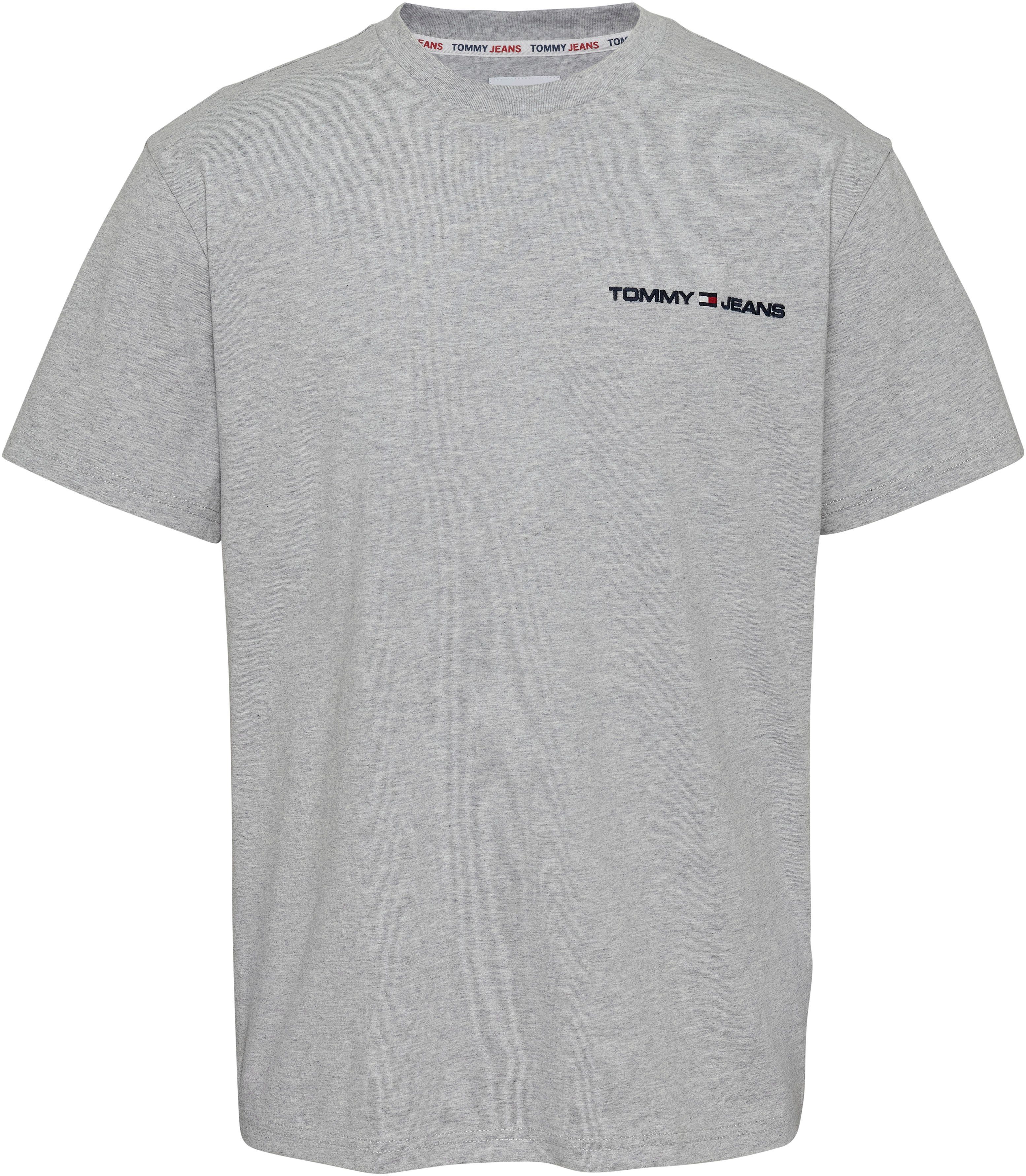 Tommy Jeans T-Shirt TJM CLSC LINEAR CHEST TEE Silver Grey Heather