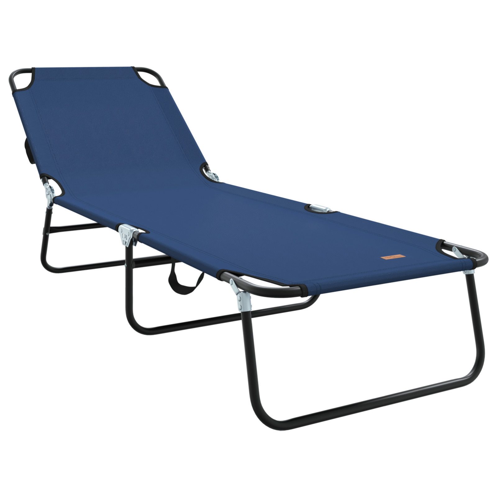 vidaXL Gartenliege Klappbare Sonnenliege Tragbar Blau günstig online kaufen