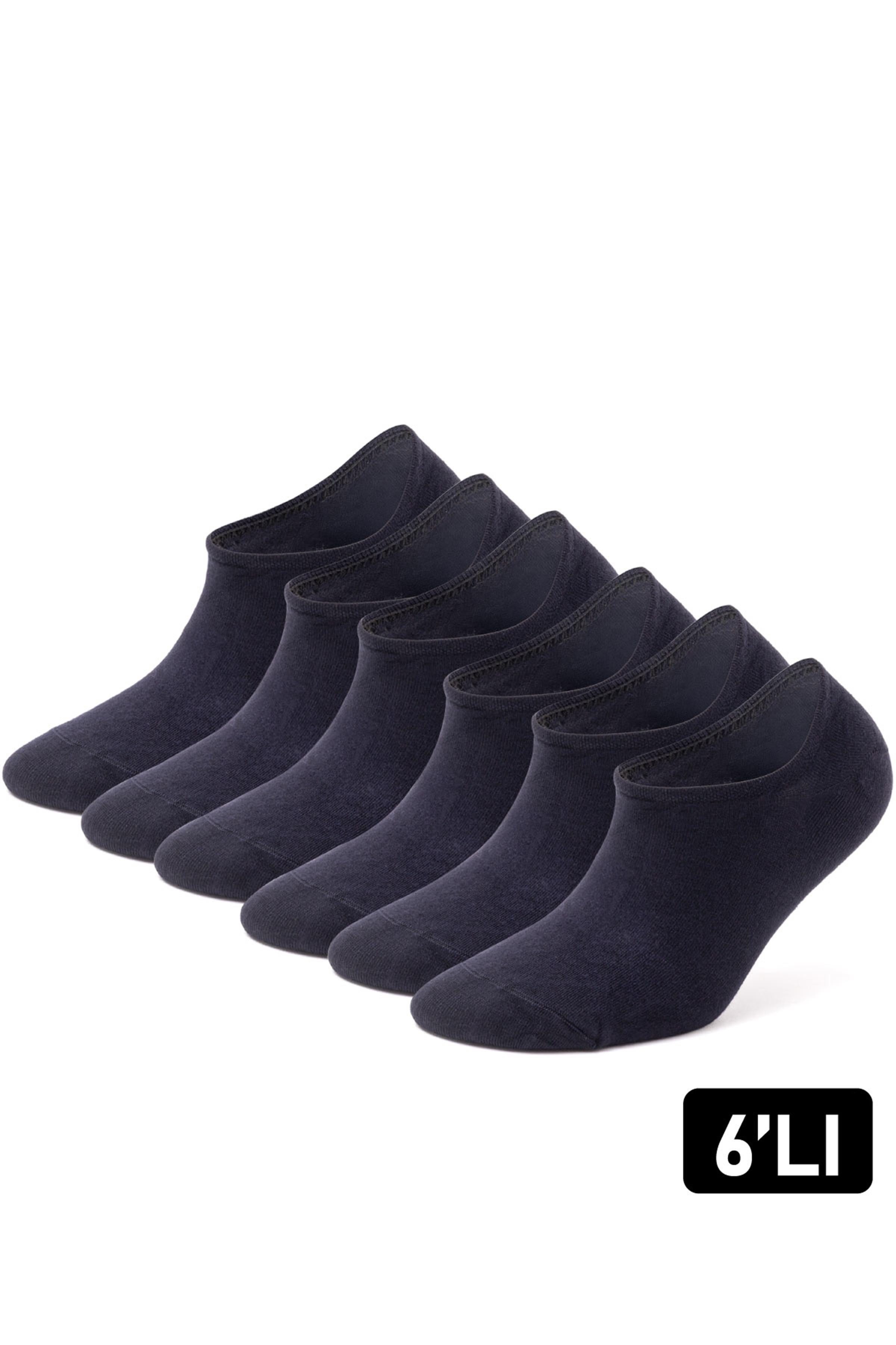 öts Herren 6er-Pack Bambus Sneaker Socken Slipper