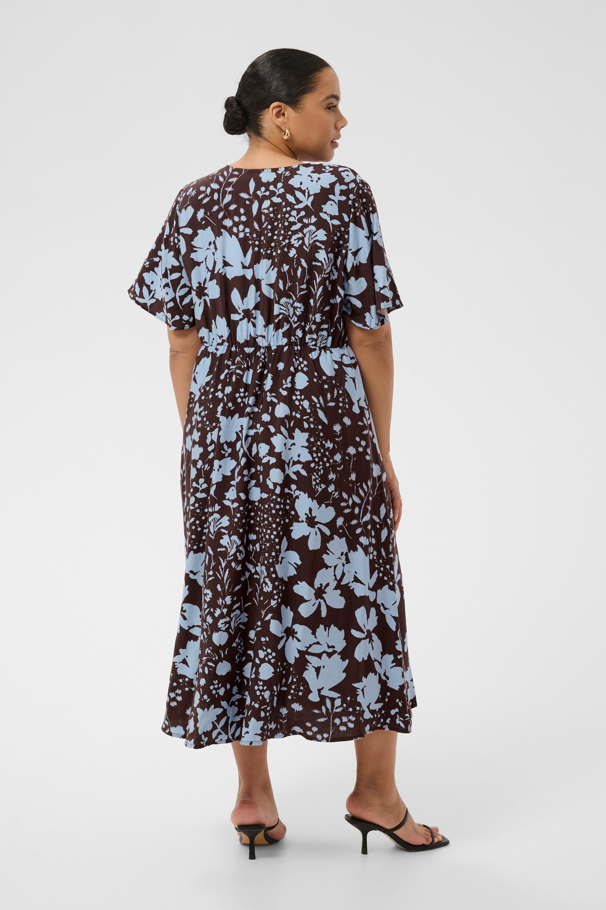 KAFFE Curve Blusenkleid Kleid KCnadine Große Größen