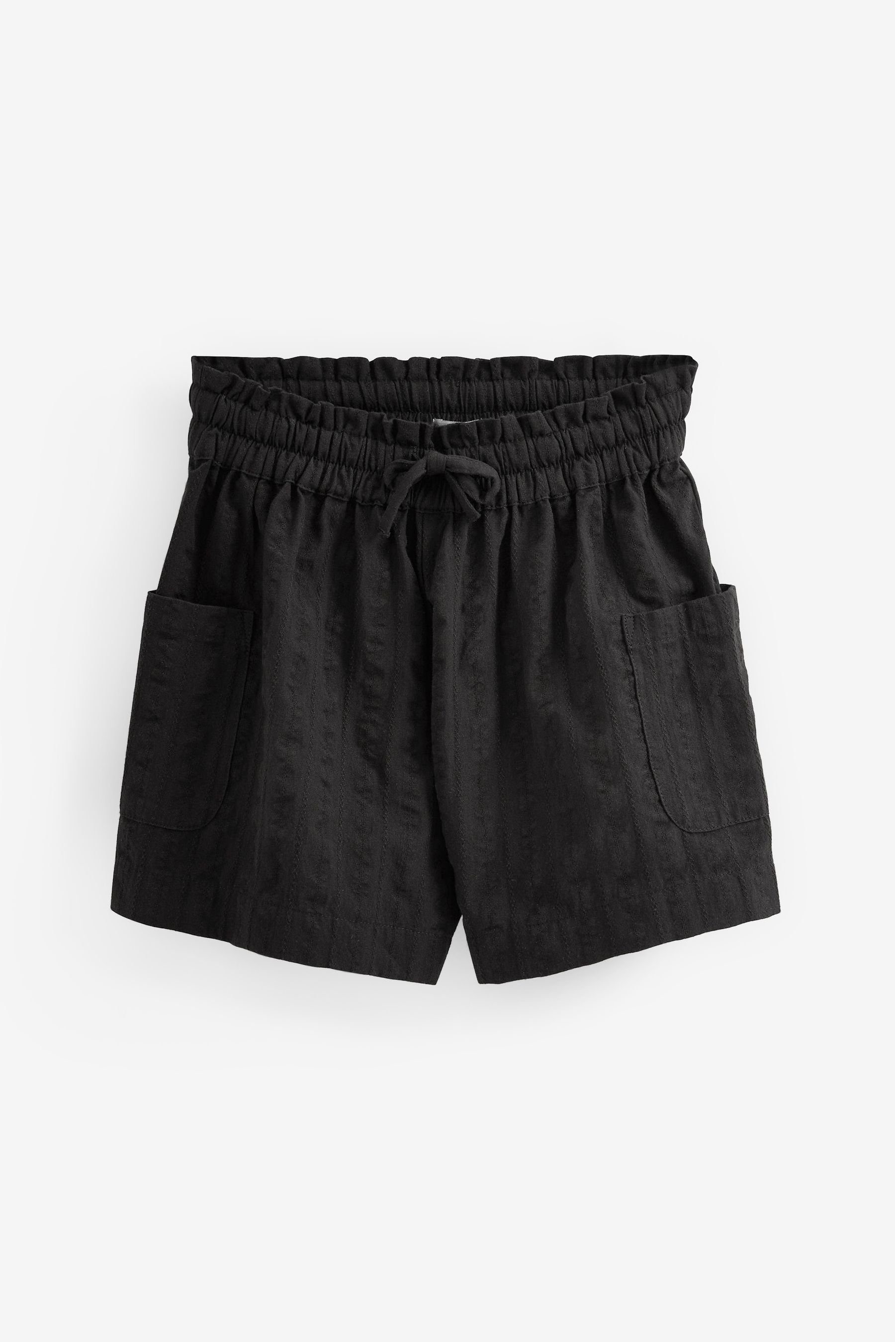 Next Shorts Strukturierte Shorts (1-tlg) Black