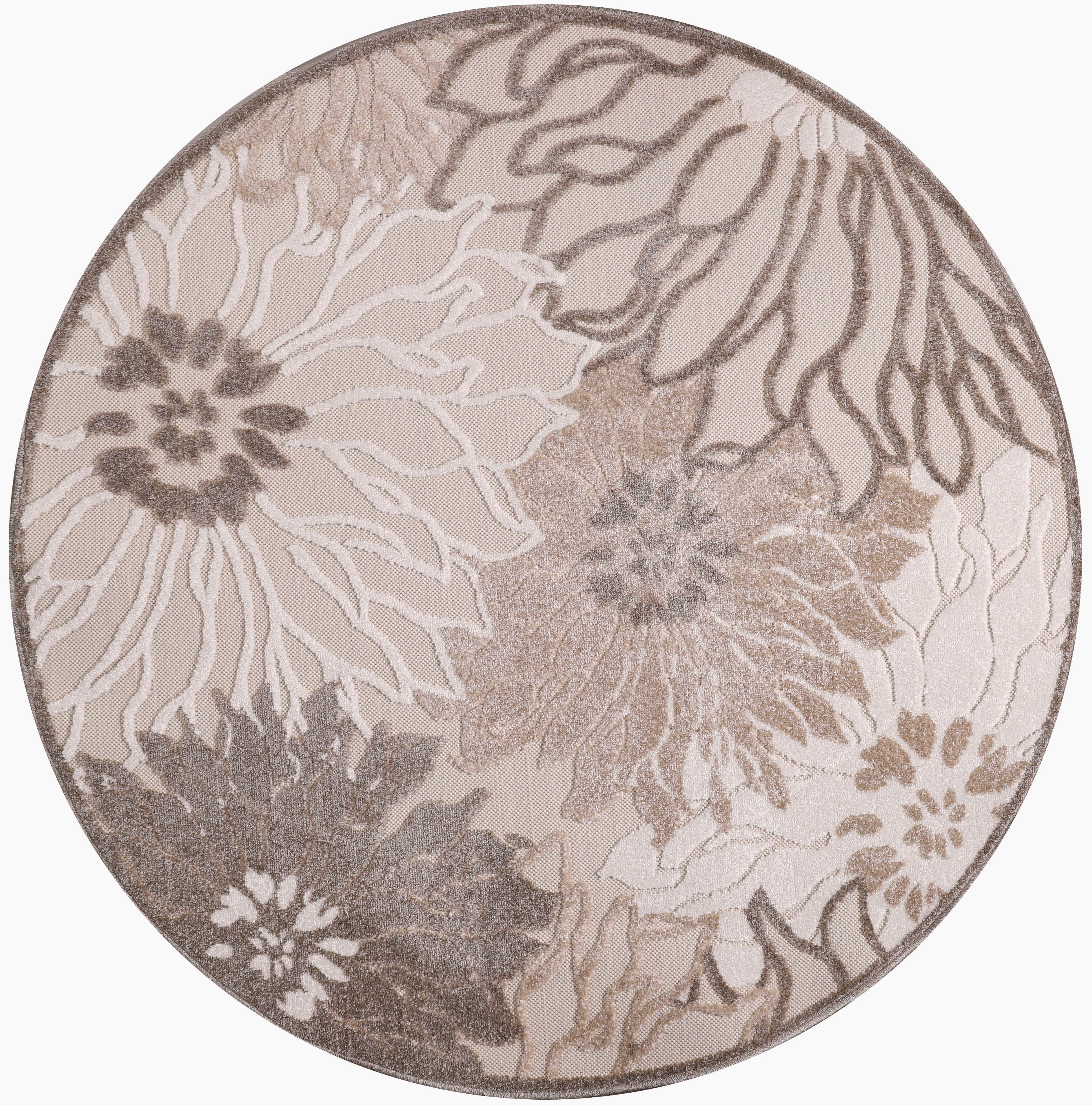 Sanat Teppich Floral 2 Outdoor, rund, günstig online kaufen