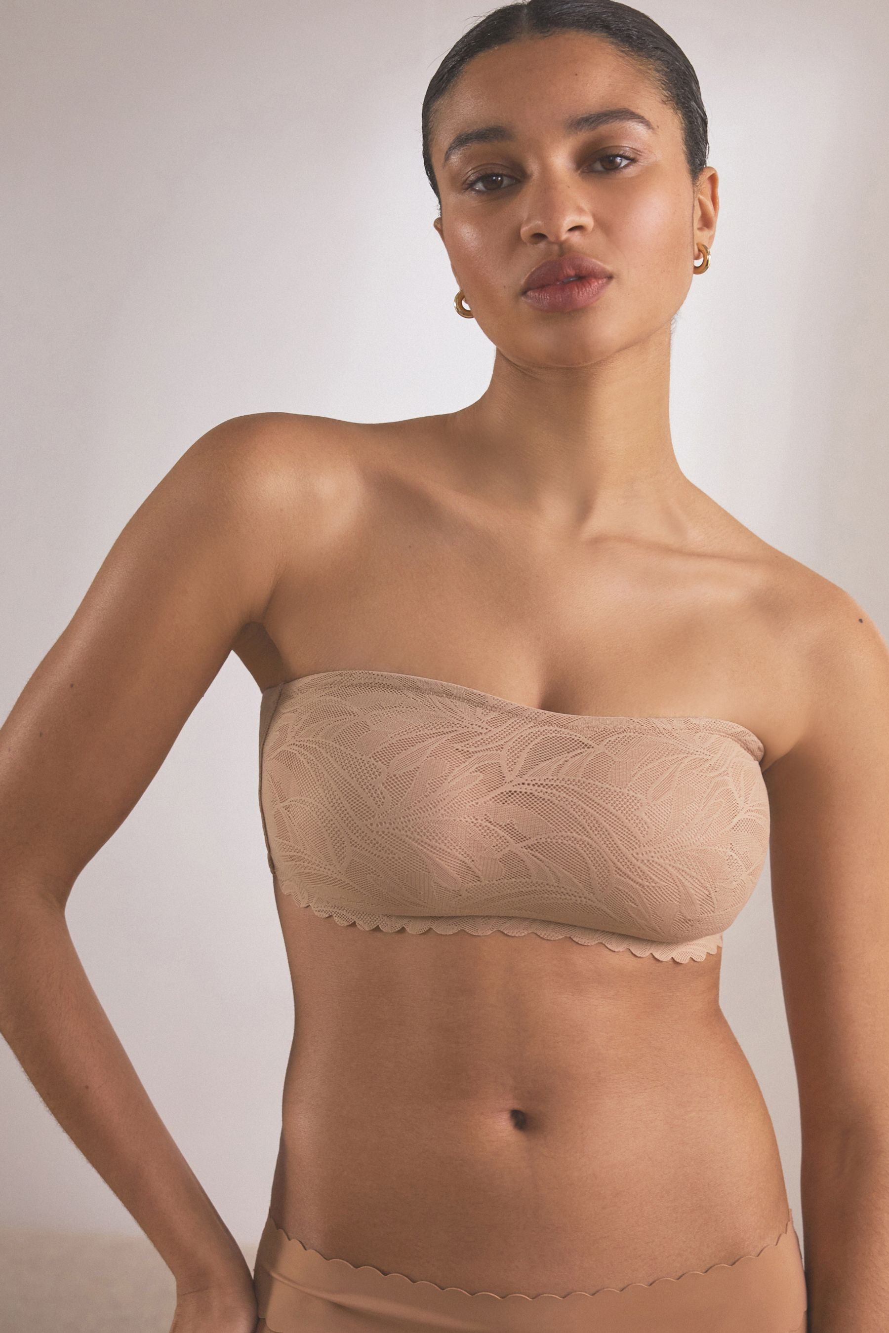 Next Bandeau-BH Bandeau-BH mit durchgehender Spitze und Bogenkante (1-tlg)