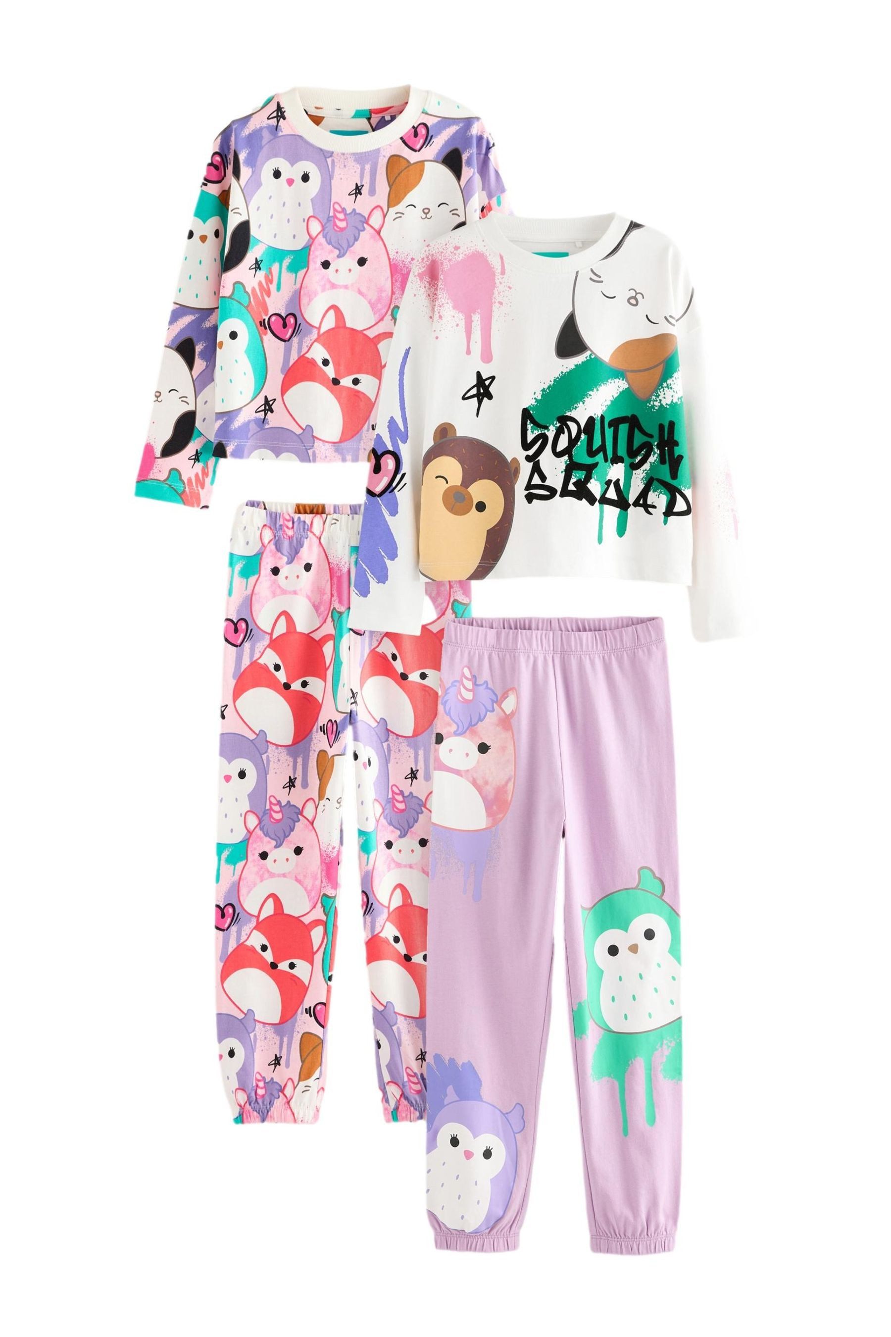 Pyjama Squishmallows Schlafanzug 100 % Baumwolle, 2 Stück