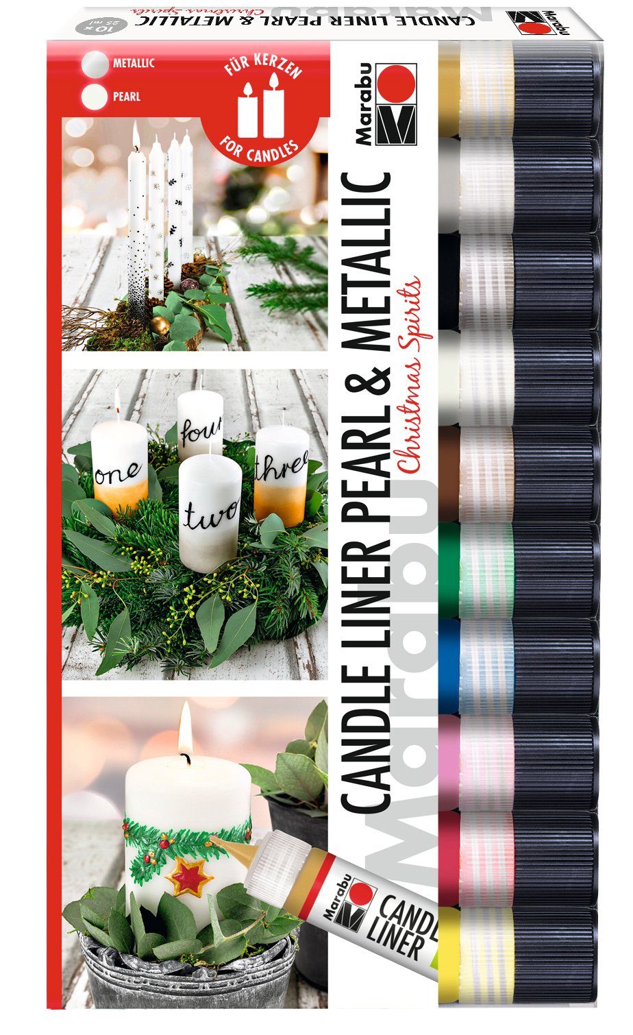 Marabu Malstift Christmas Spirits, 10-teilig