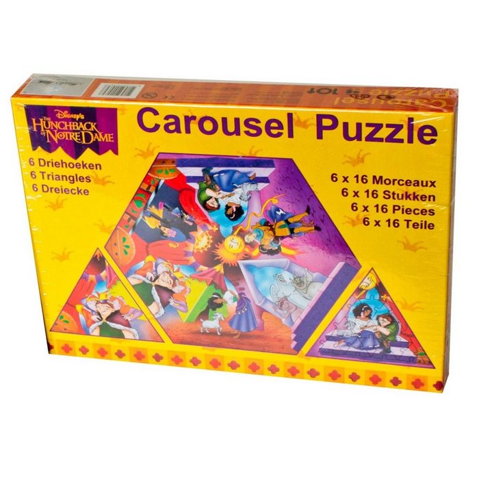 HTI-Living Puzzle Karussel Puzzel Der Glöckner von Notre Dame 16 Puzzleteile