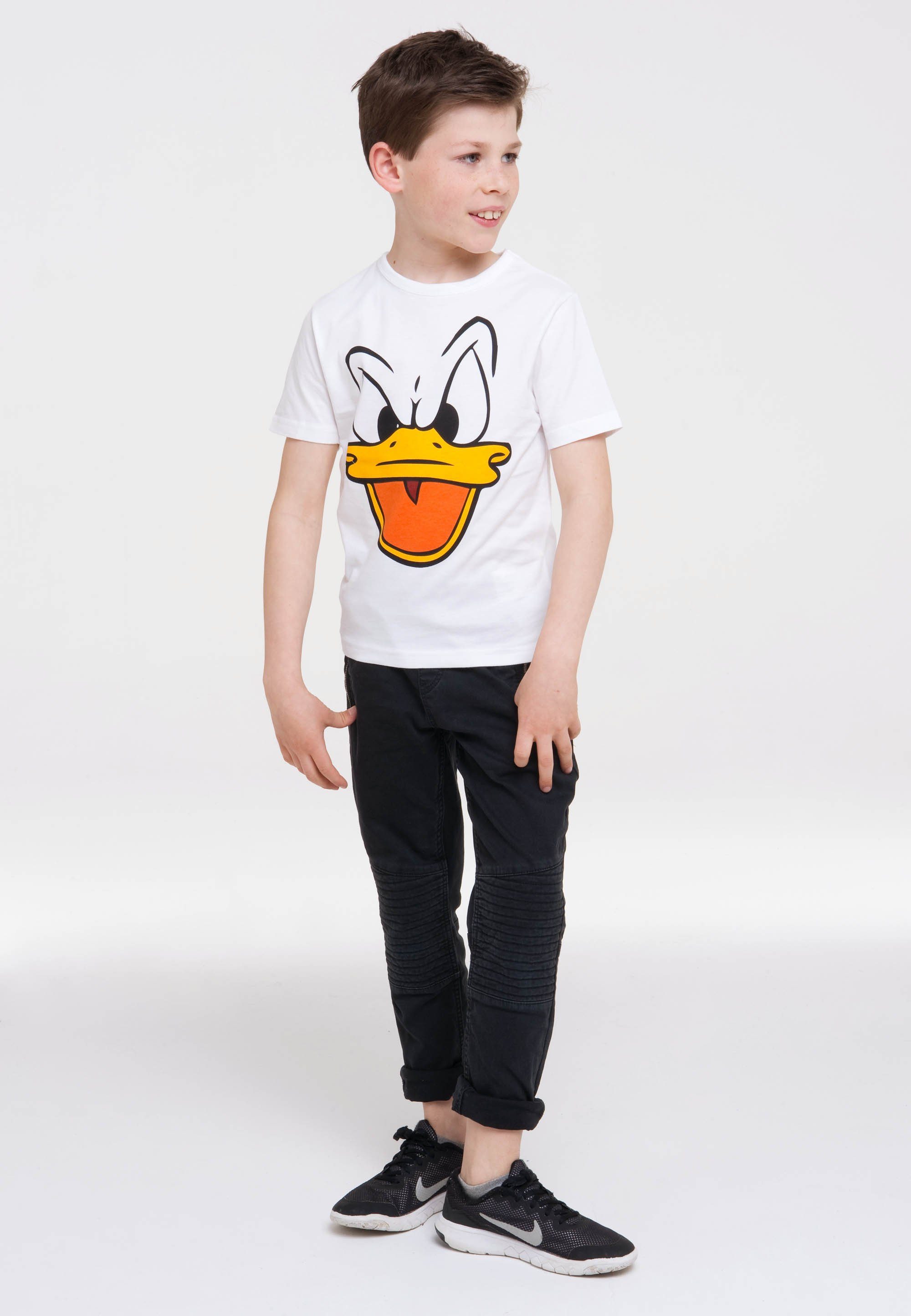 LOGOSHIRT T-Shirt Disney – Donald Duck mit lizenziertem Design