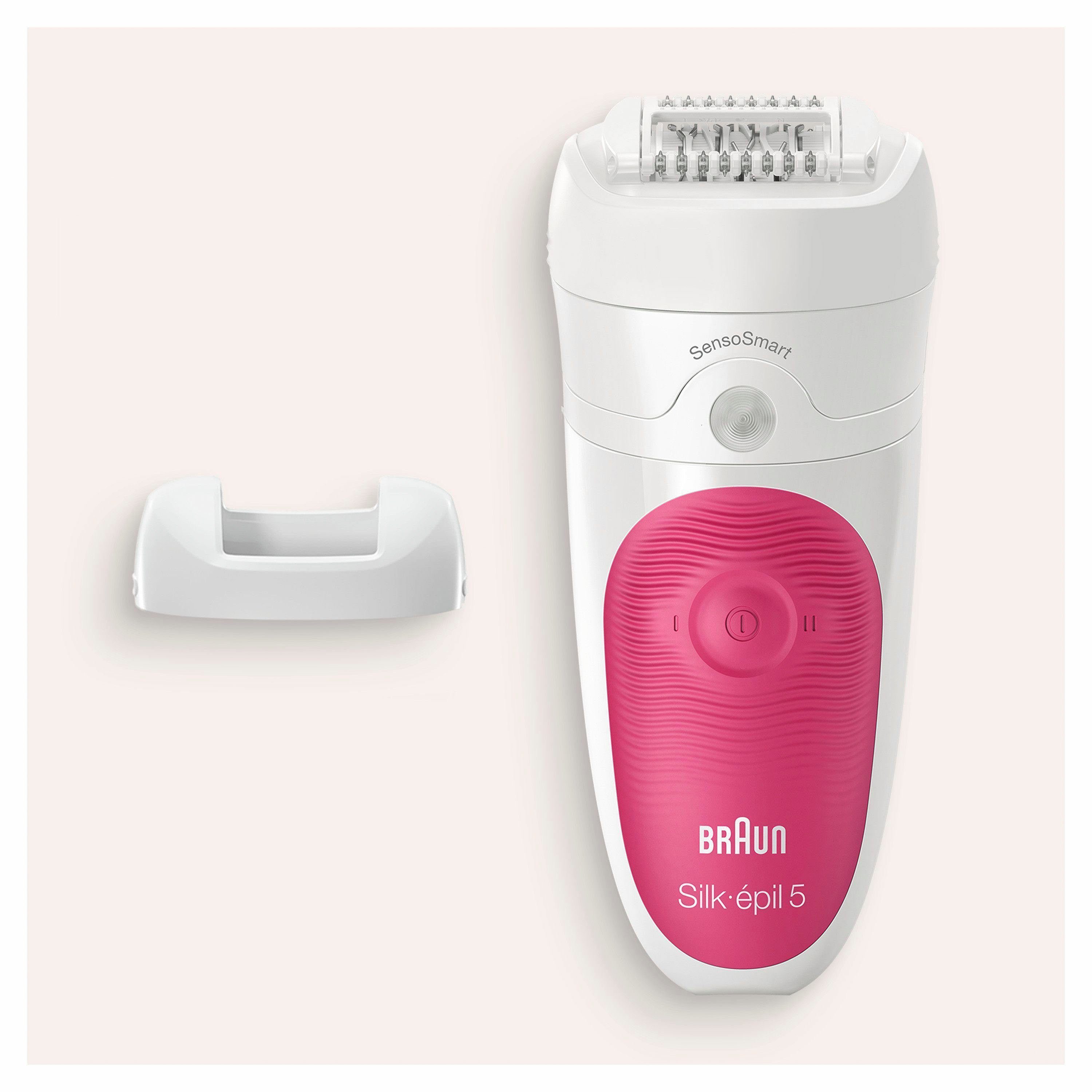 Braun Epilierer Silk-épil 5-500, Hochfrequenz-Massageaufsatz 5 Wet&Dry