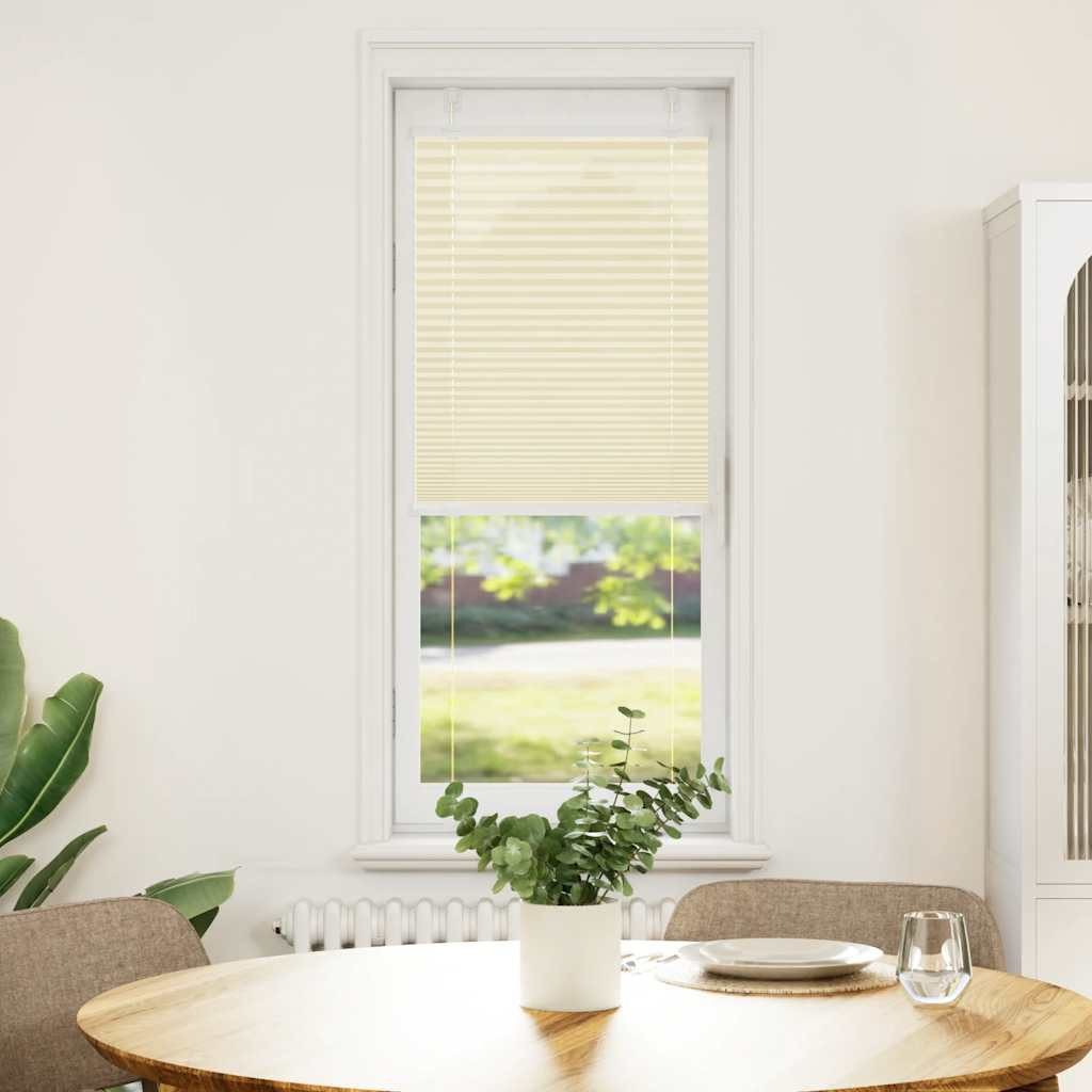 vidaXL Jalousie 40 x 150 cm Plissee Creme 40x150 cm Stoffbreite 39,4 cm Polyester