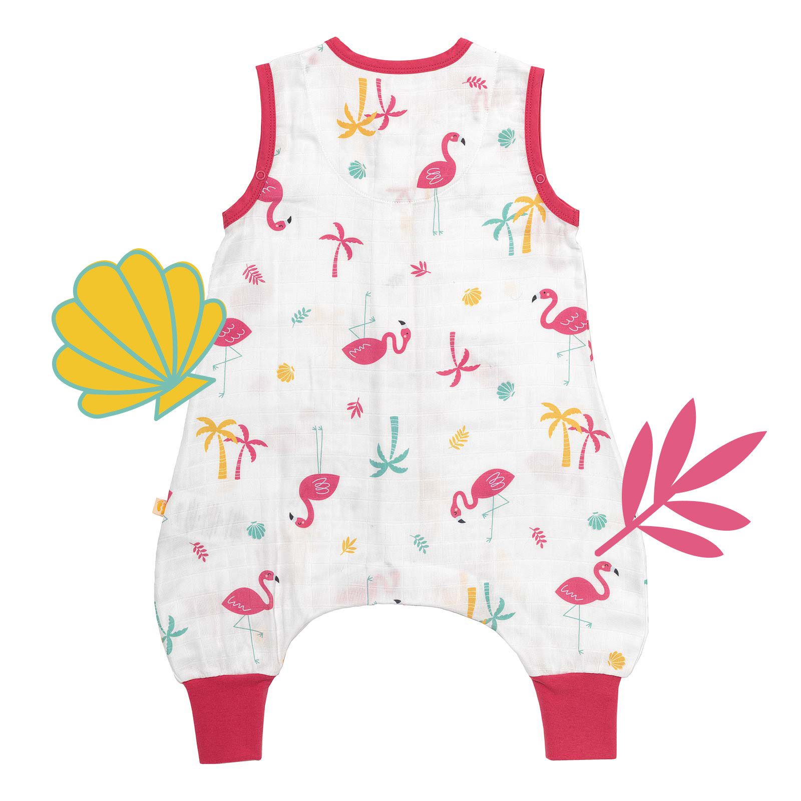 Schlummersack Kinderschlafsack Musselin Schlafsack mit Füßen, 0.5 Tog OEKO-TEX zertifiziert