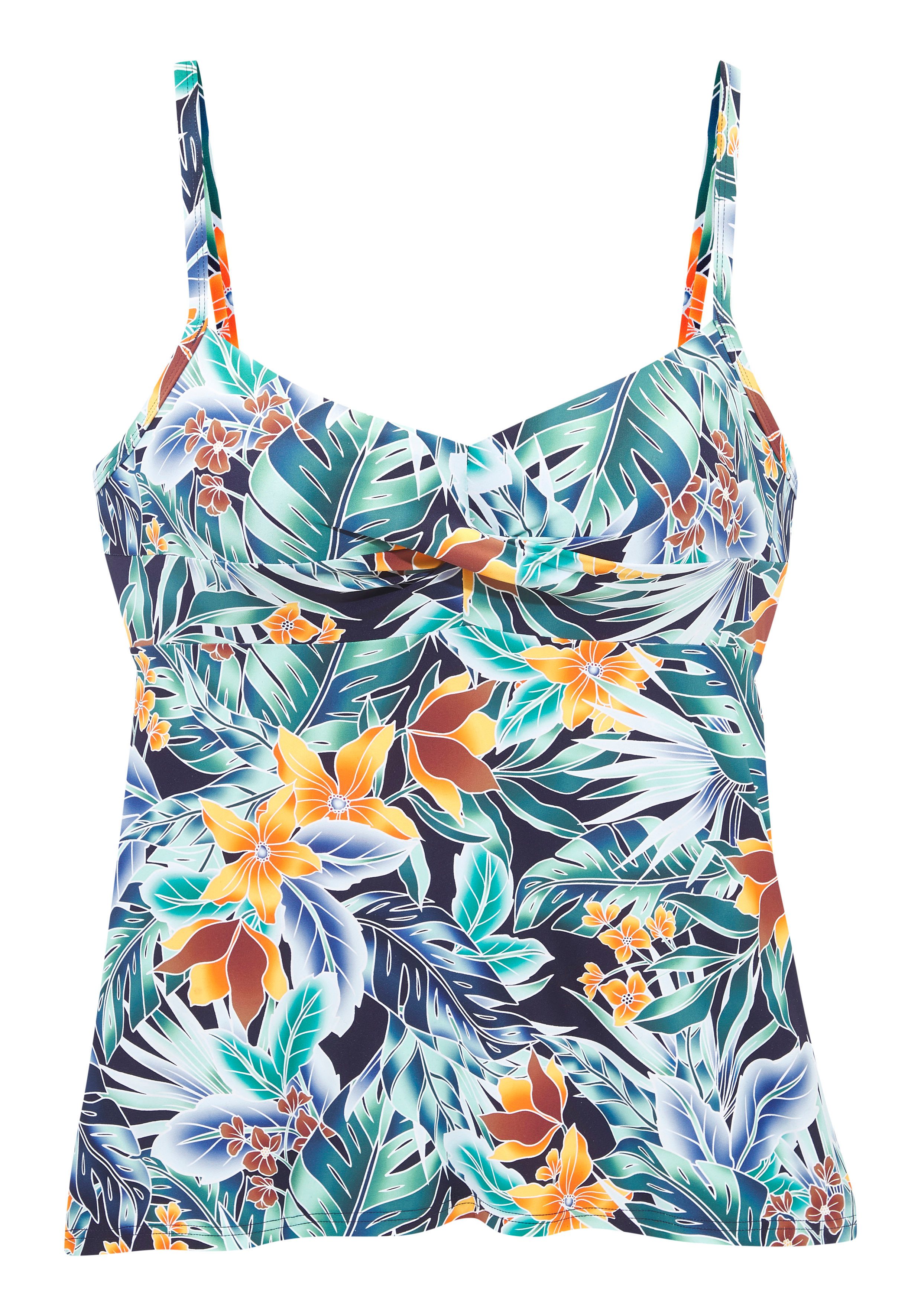 Sunseeker Bügel-Tankini-Top Elife, Tropischer Print