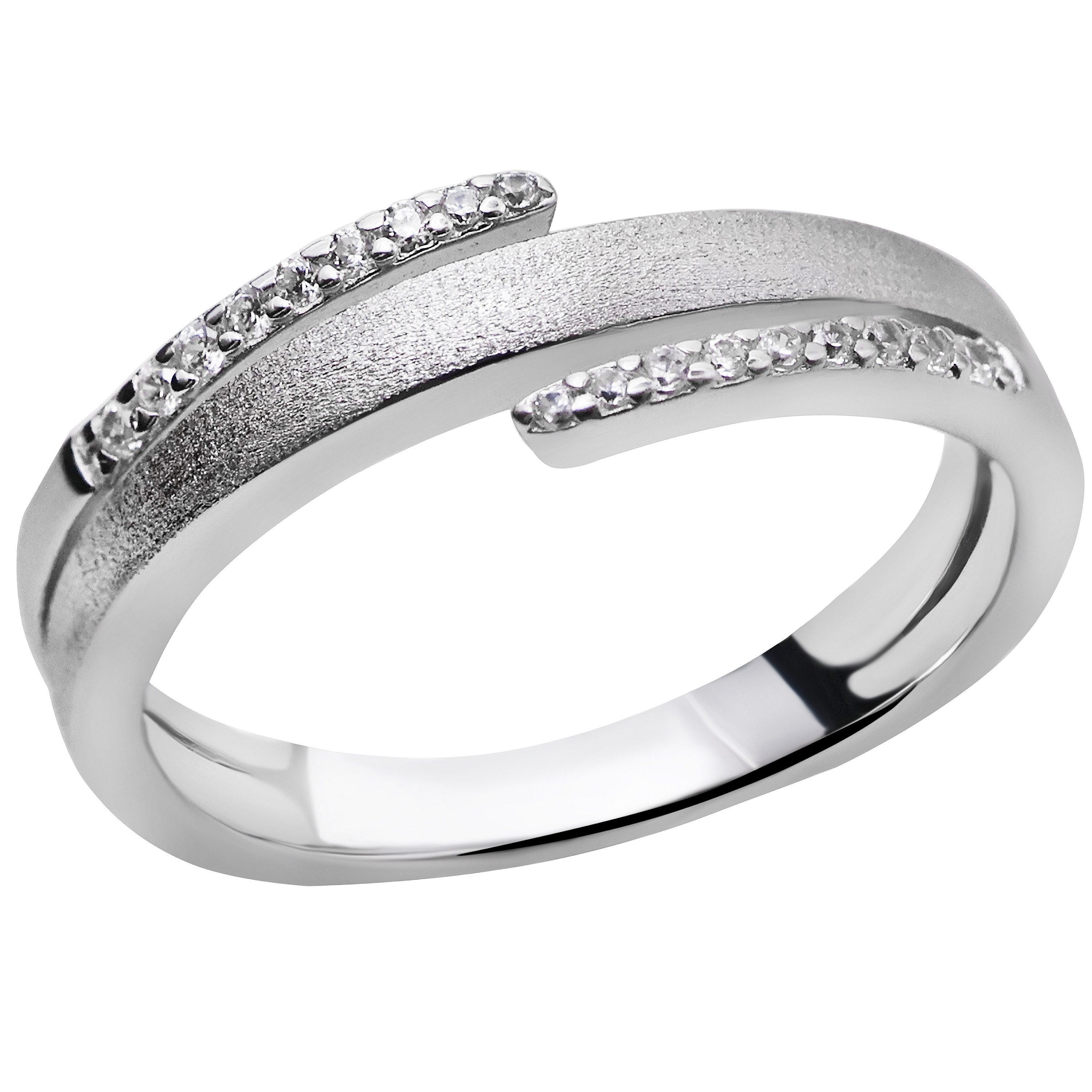 Firetti Fingerring Schmuck Geschenk Silber 925 Damenring Ring, mit Zirkonia (synth)