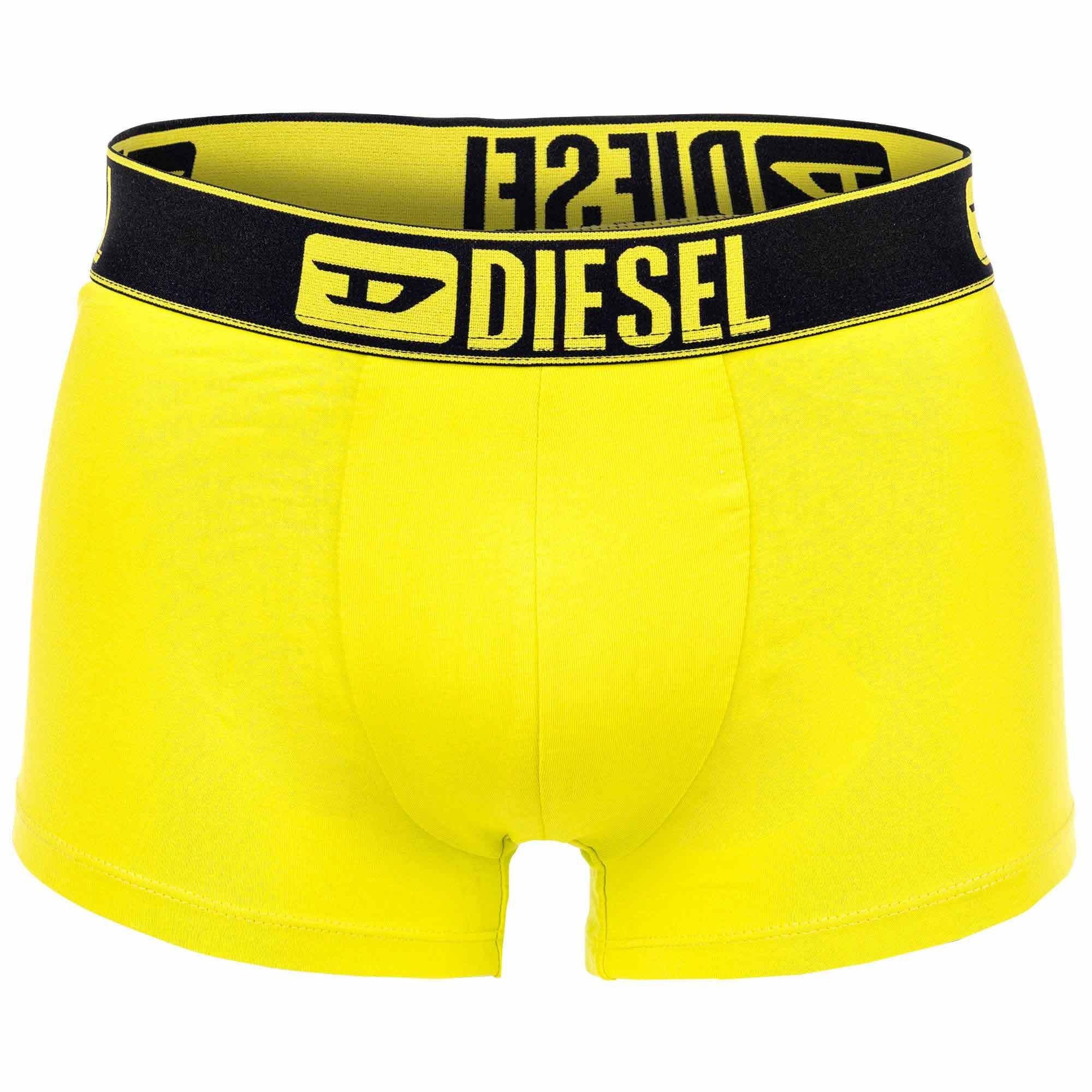 Diesel Boxer Pack Herren 3er Boxershorts, Türkis/Gelb/Schwarz -