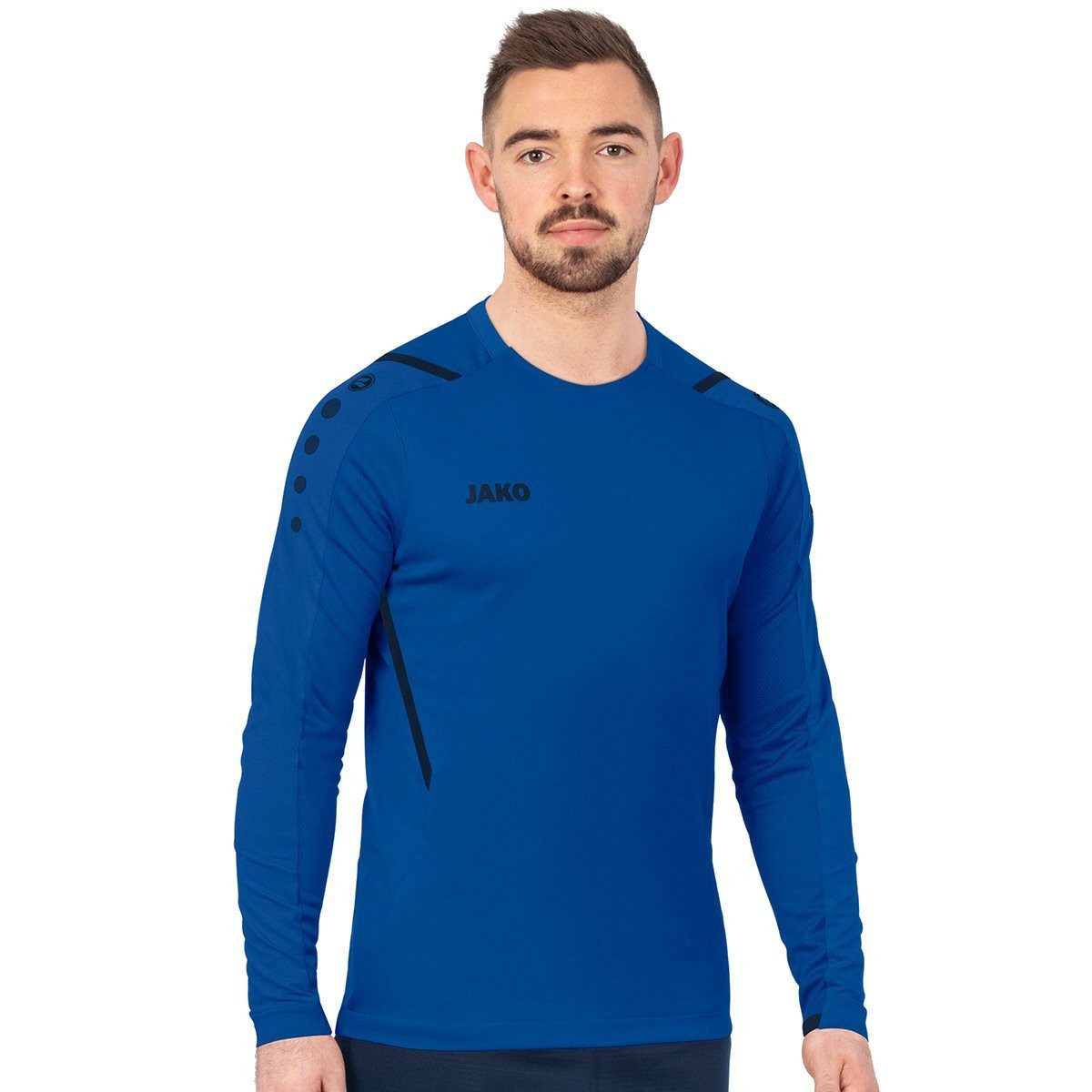 Jako Langarmshirt (Sweat) Challenge - optimale Bewegungsfreiheit - royalblau Herren