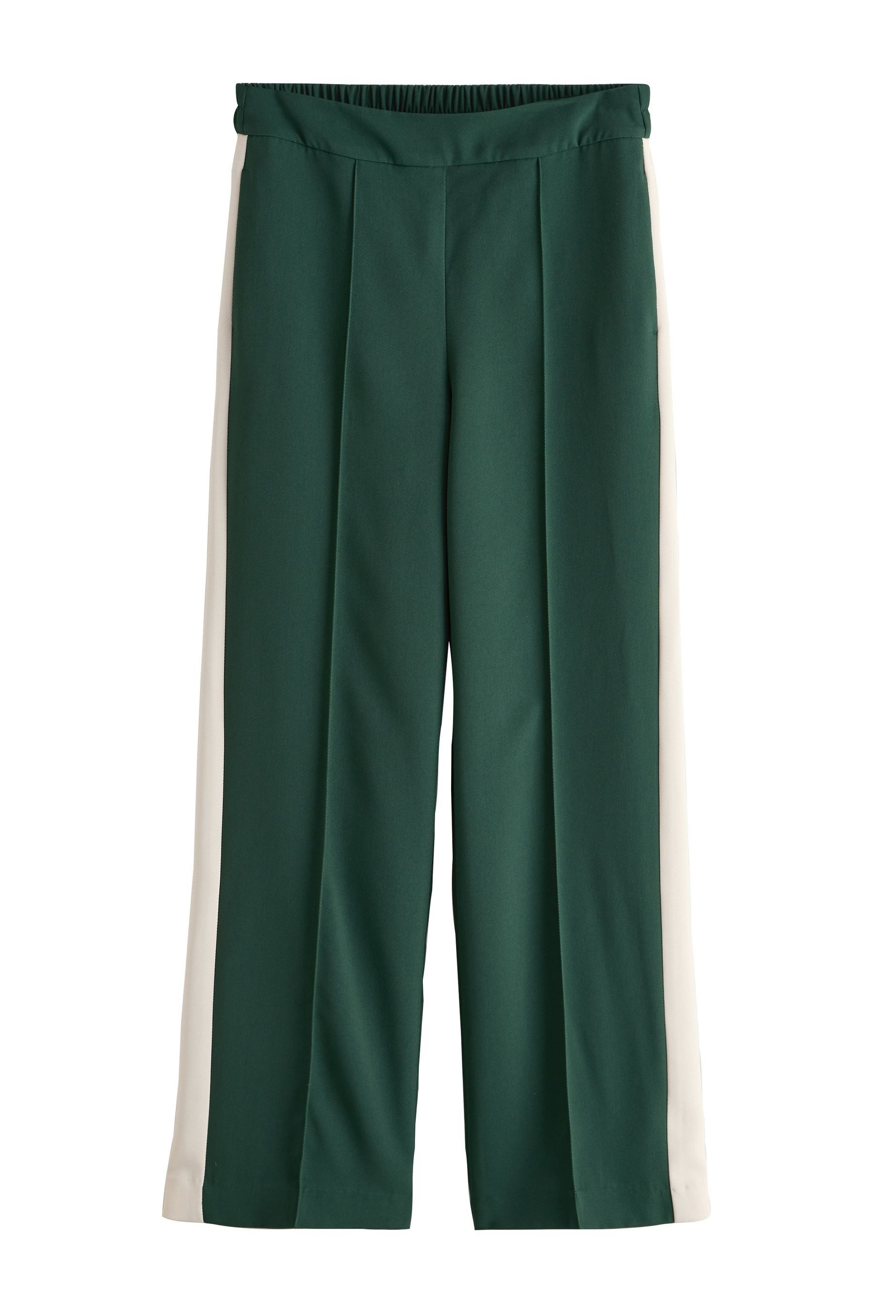 Anzughose Tailored Fit Hose mit weitem Bein und Streifen