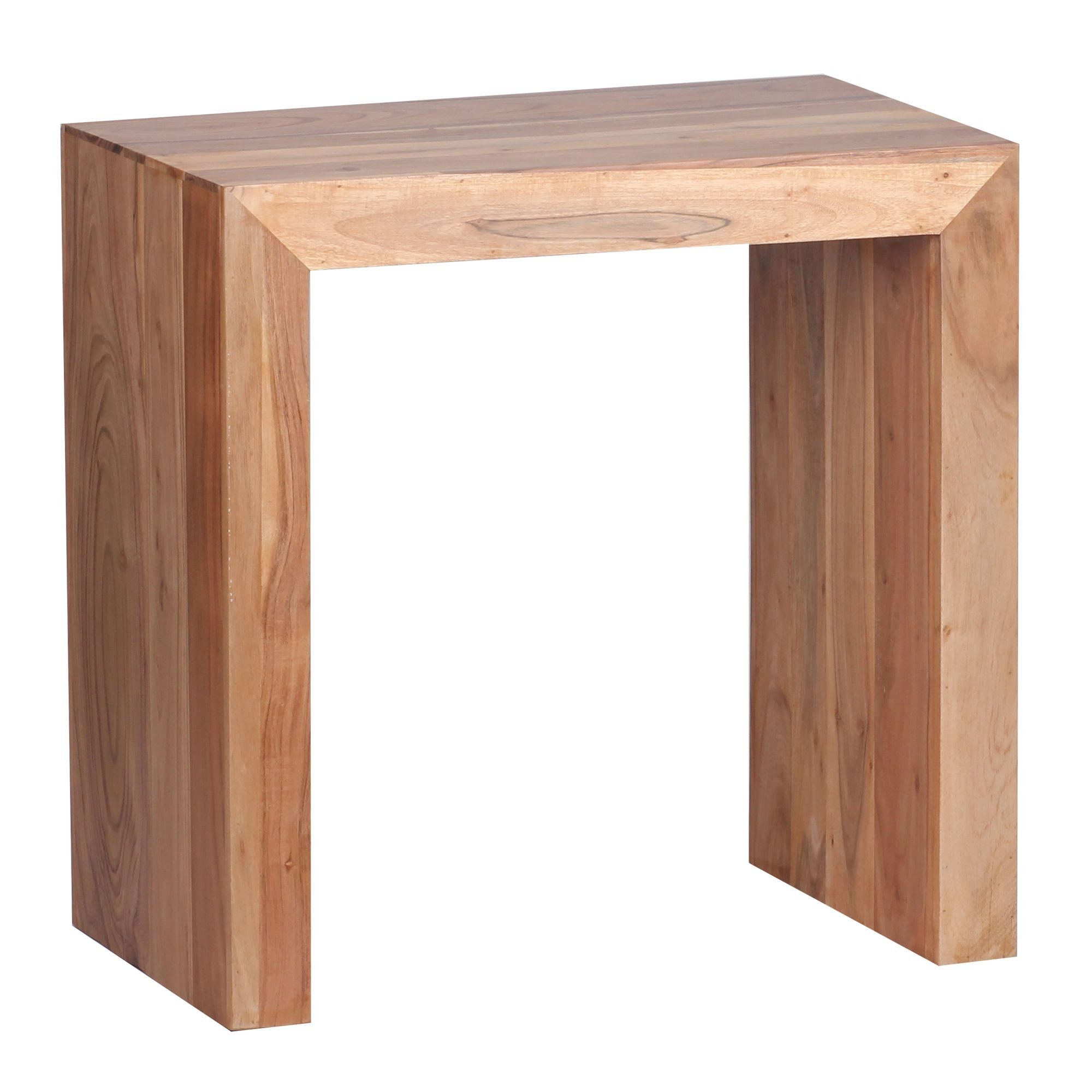 FINEBUY Beistelltisch SuVa2558_1 (Akazie Massivholz 60x35cm, günstig online kaufen