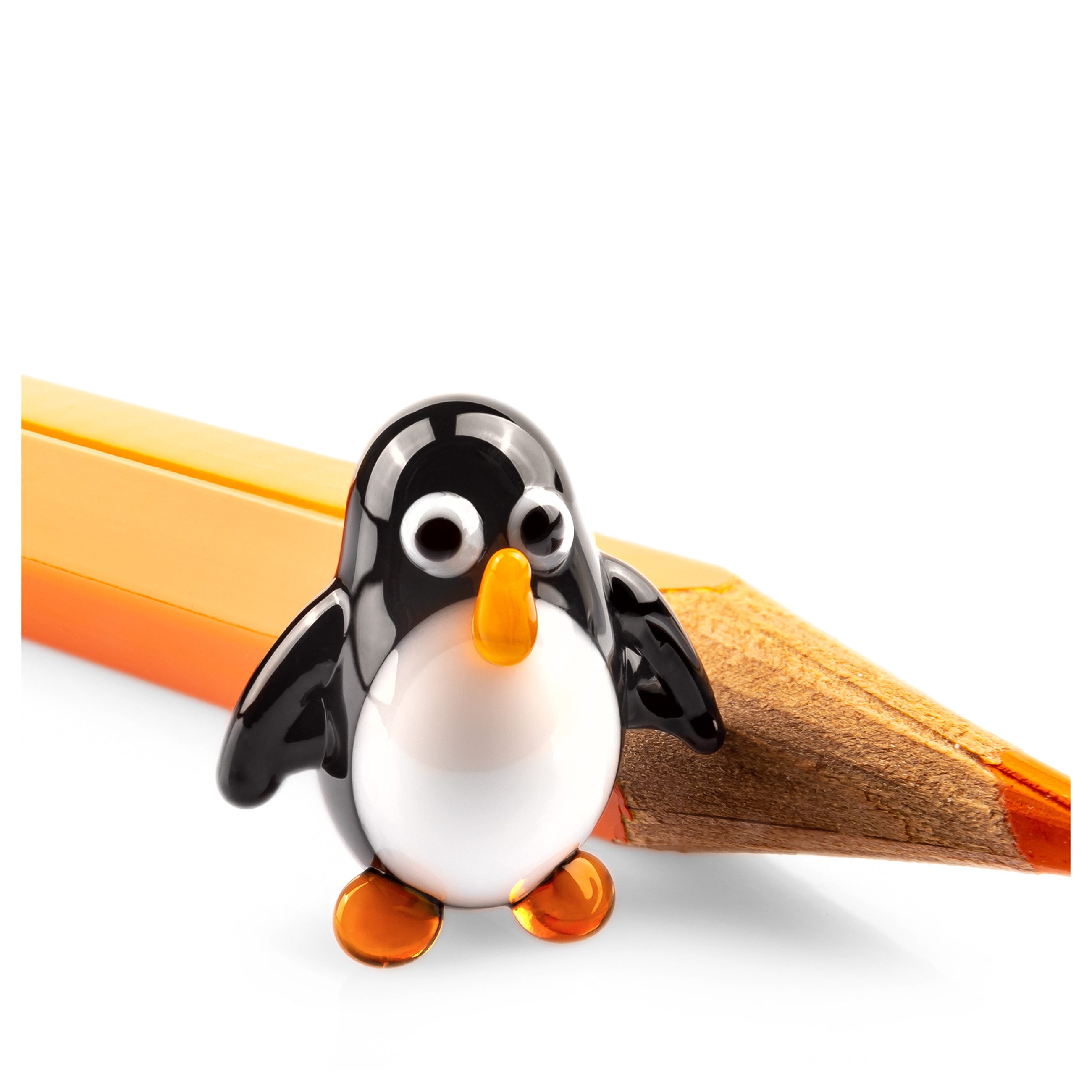 SIKORA 13XS Mini Glasfigur Pinguin H: 1,3 cm