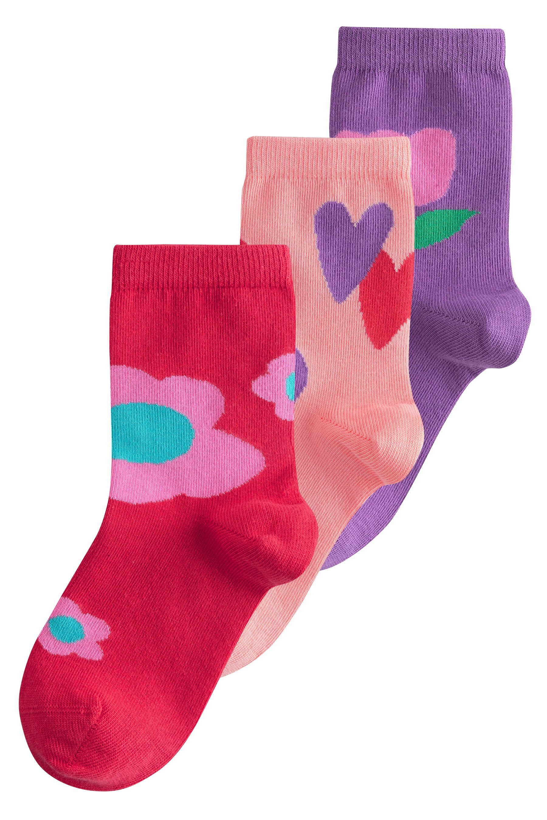 Kurzsocken Knöchelhohe Socken mit Baumwollanteil, 3er-Pack