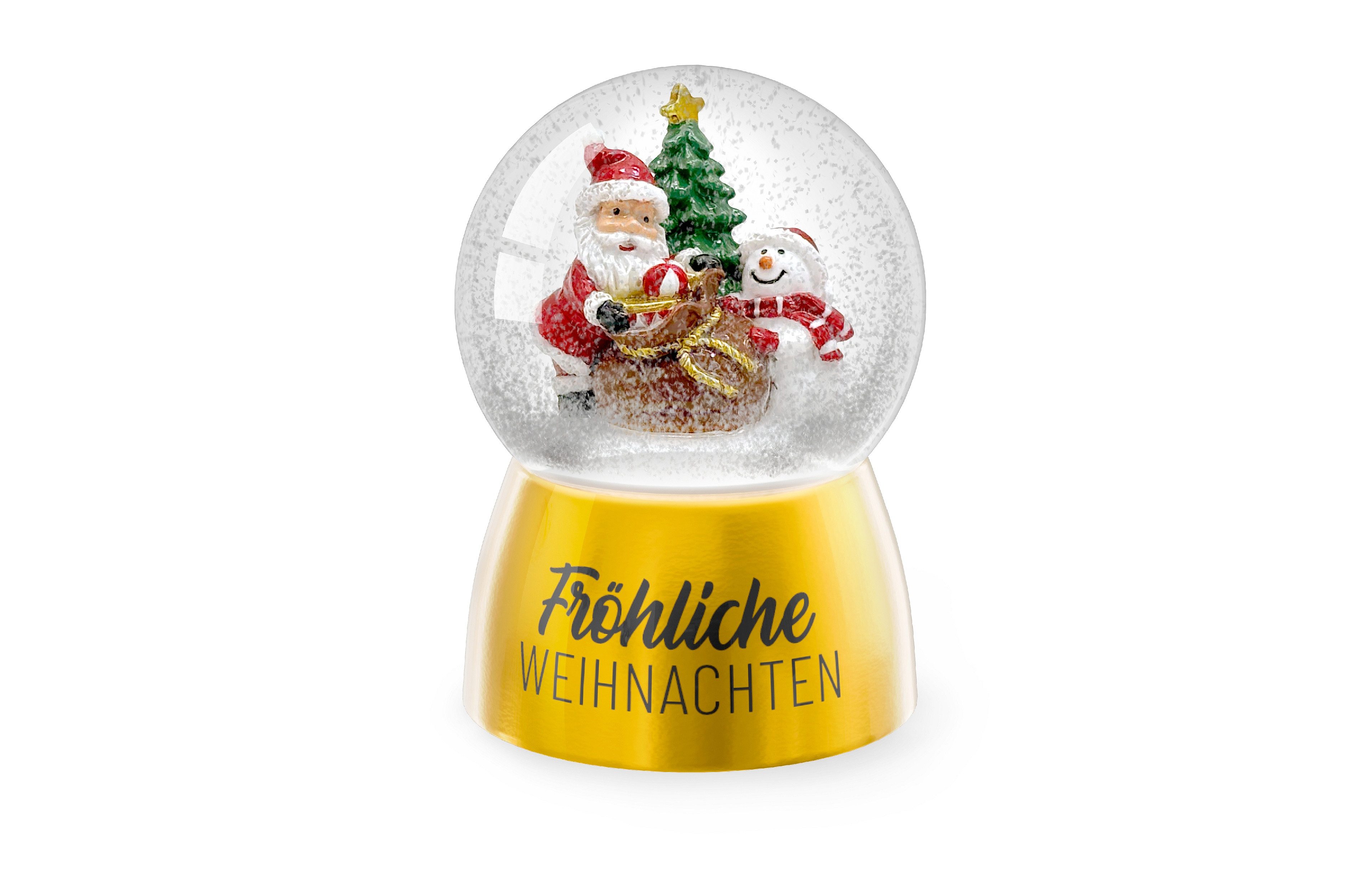La Vida Schneekugel Schneekugel Glitzerkugel Ø6,5xH9 Geschenk Weihnachten la vida
