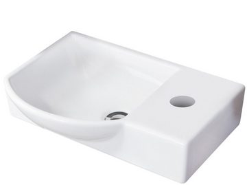 FACKELMANN Waschbecken SBC LUXOR Gäste WC Set 2-teilig 45 cm, Braun hell