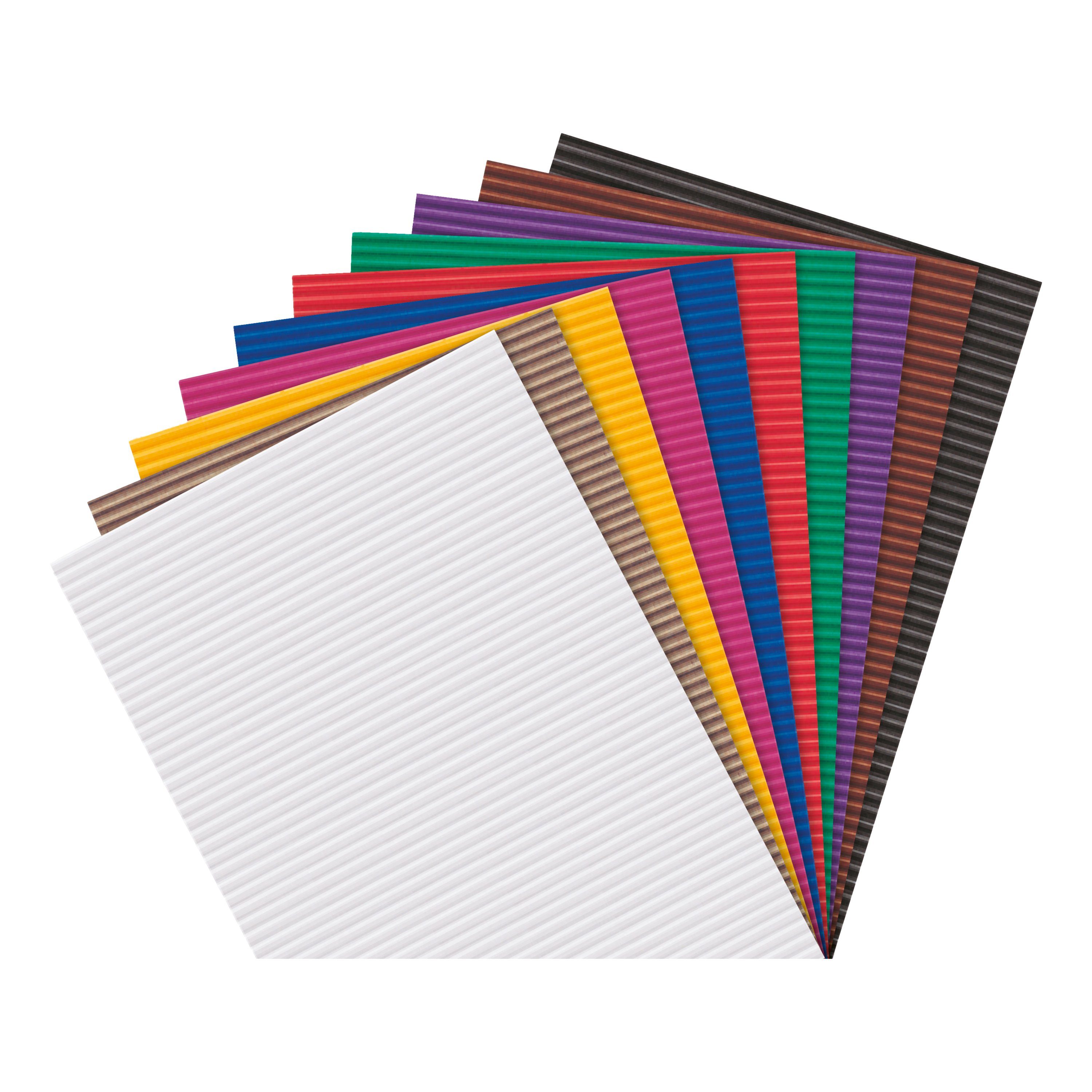 MarpaJansen Papierkarton Wellpappen-Sortiment, 10 Bogen | Papier