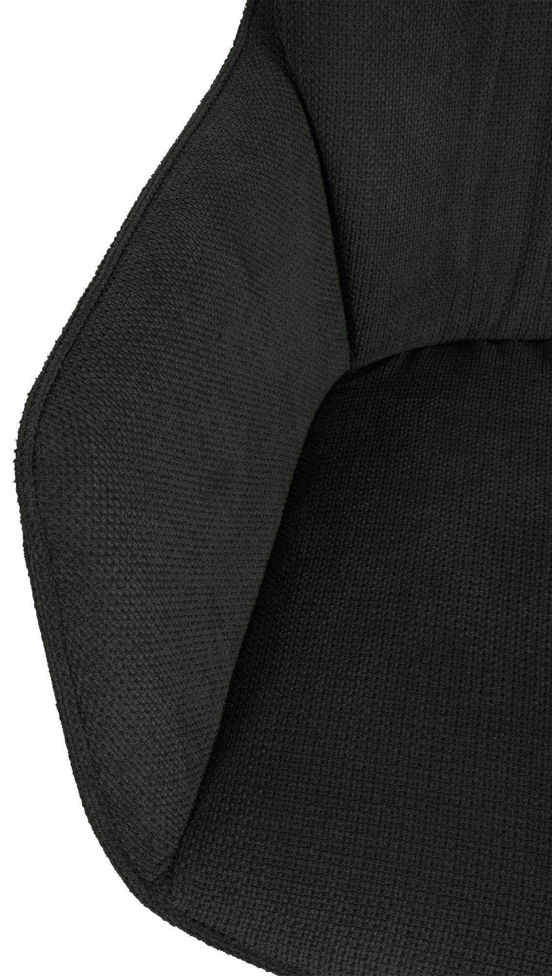 Jules, schwarz Mit schwenkbarer Stoff-Bezug Polster-Stuhl CLP Esszimmerstuhl