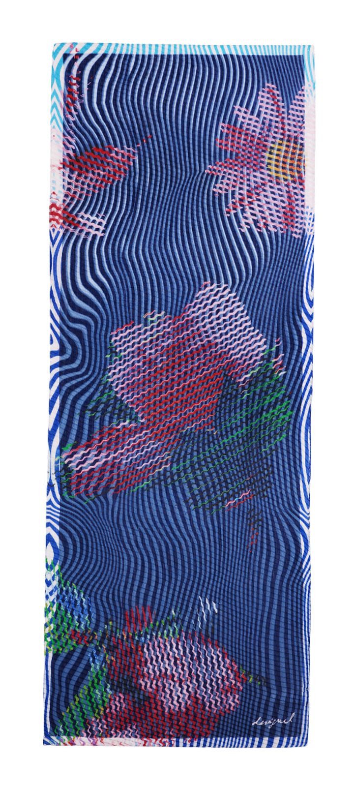 Desigual Modetuch Bluestrip Rectangle Foulard