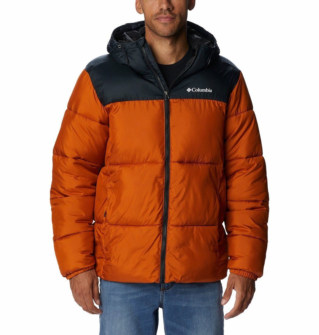 Columbia Winterjacke Puffect mit Kapuze (Thermarator Isolierung, wasserdicht) copper orange