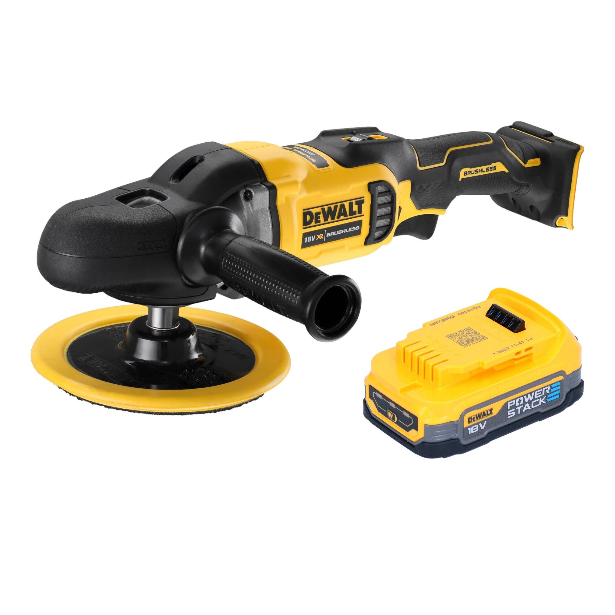 DeWalt Rotationsschleifer DCM 849 N Akku Exzenter Poliermaschine 18 V 180 mm Brushless + 1x