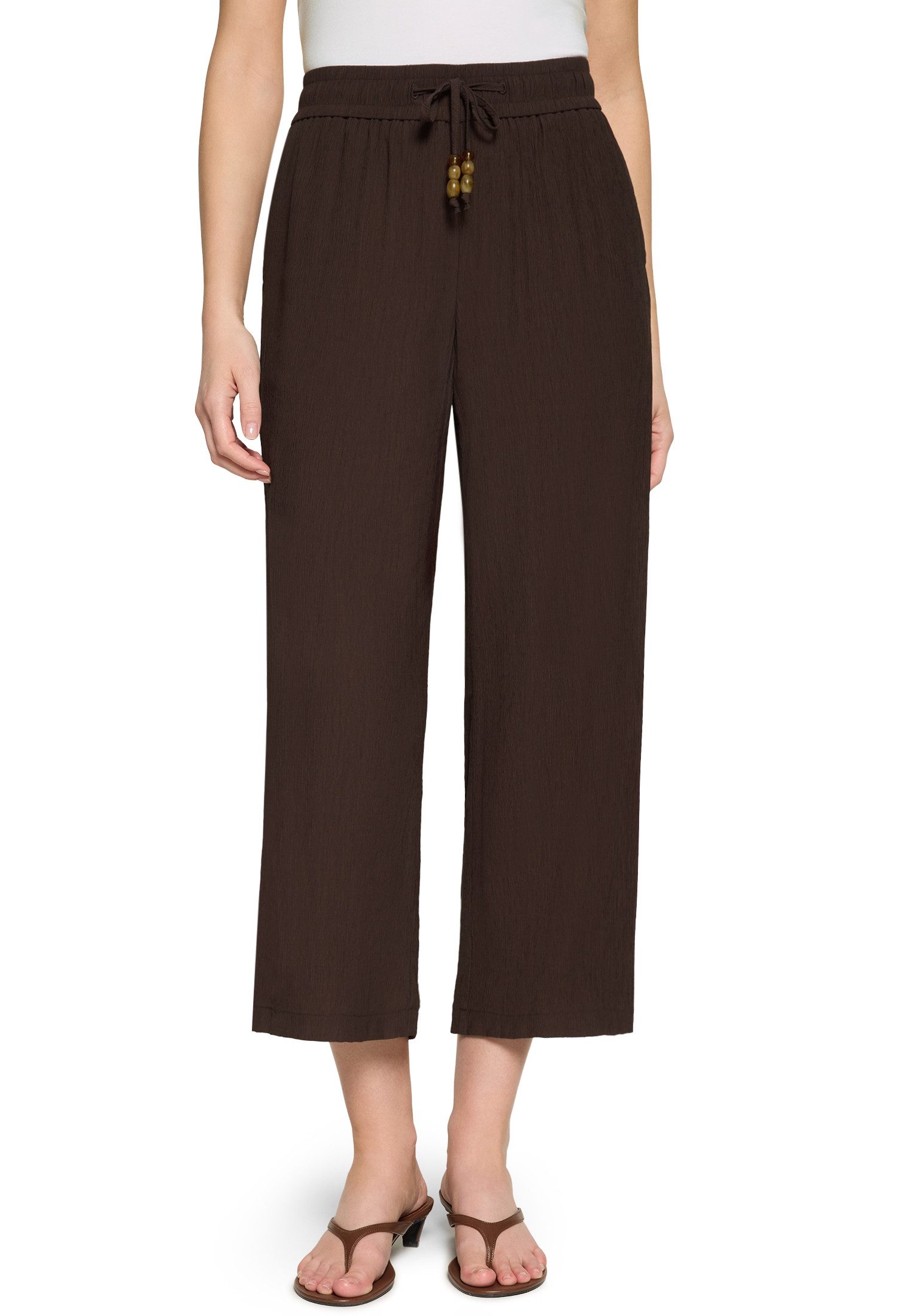 Zero Stoffhose Damen mit Bindegürtel Gürtel