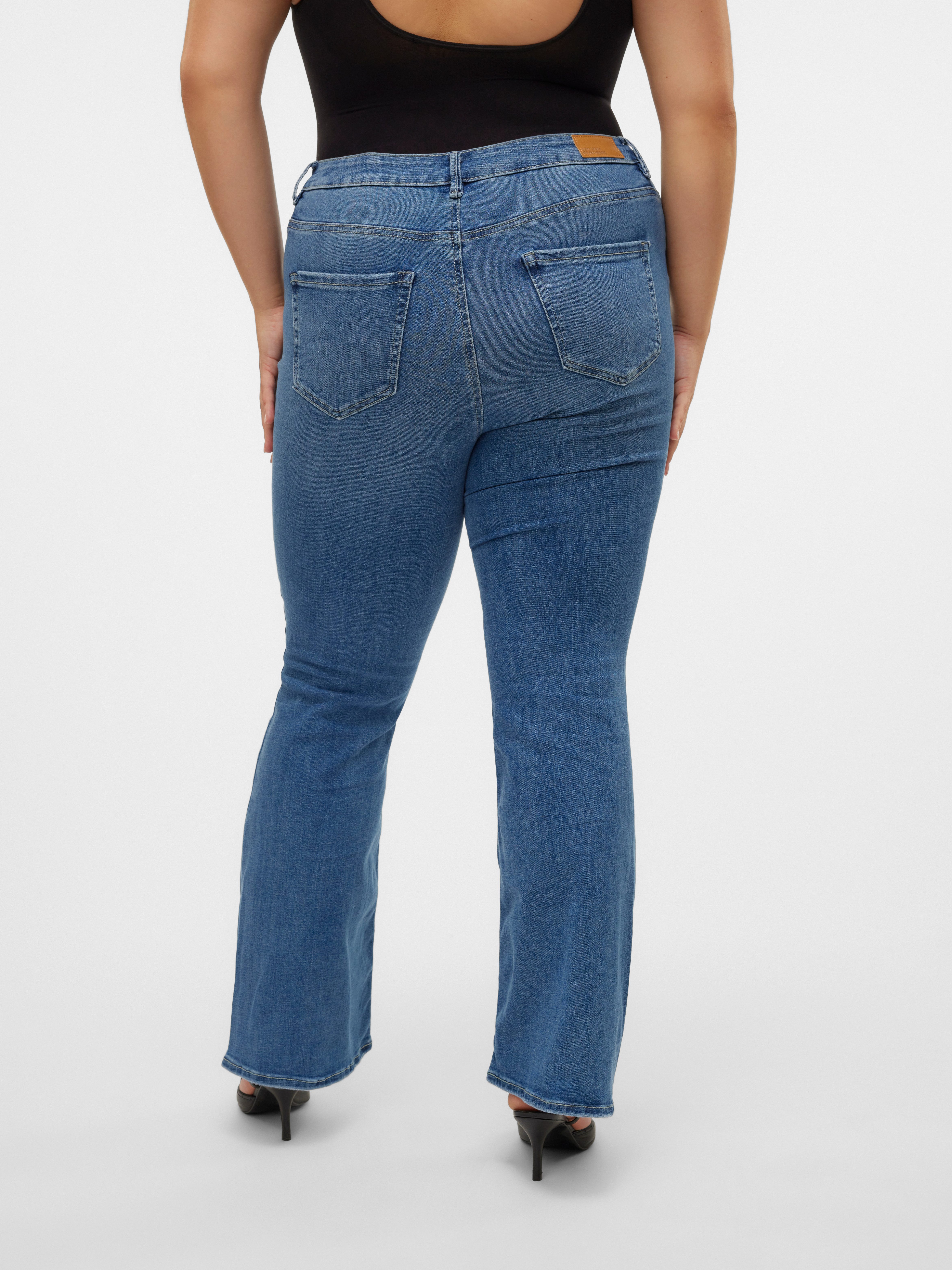 Vero Moda Curve Bootcut-Jeans VMCFLASH MR FLARED JEANS LI347 GA CUR