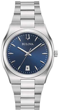 Quarzuhr Bulova 96M157, IP-beschichtet, Ø ca. 34mm Edelstahlgehäuse,