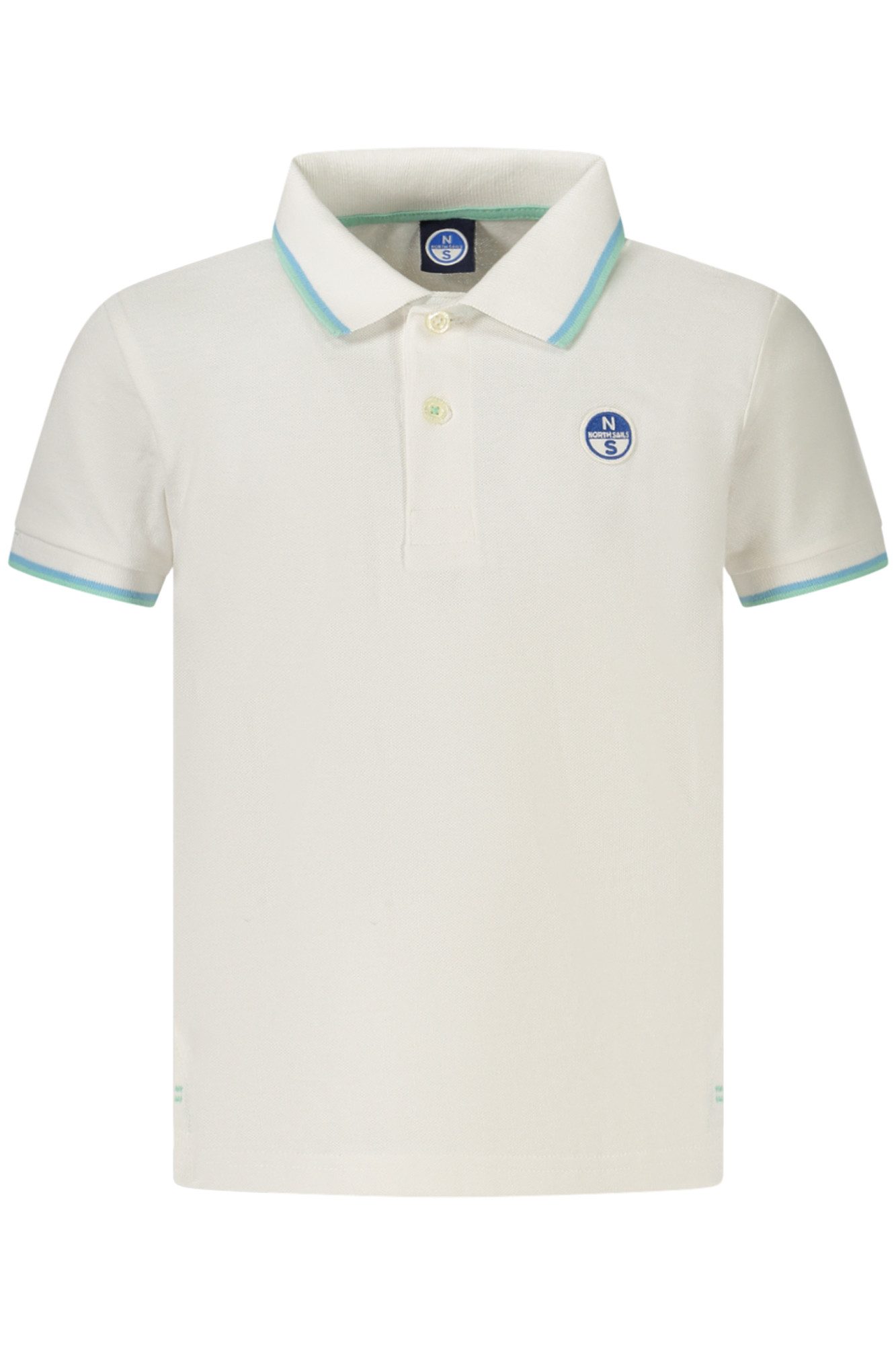 North Sails Poloshirt Weißes Kurzarm-Poloshirt für Kinder mit