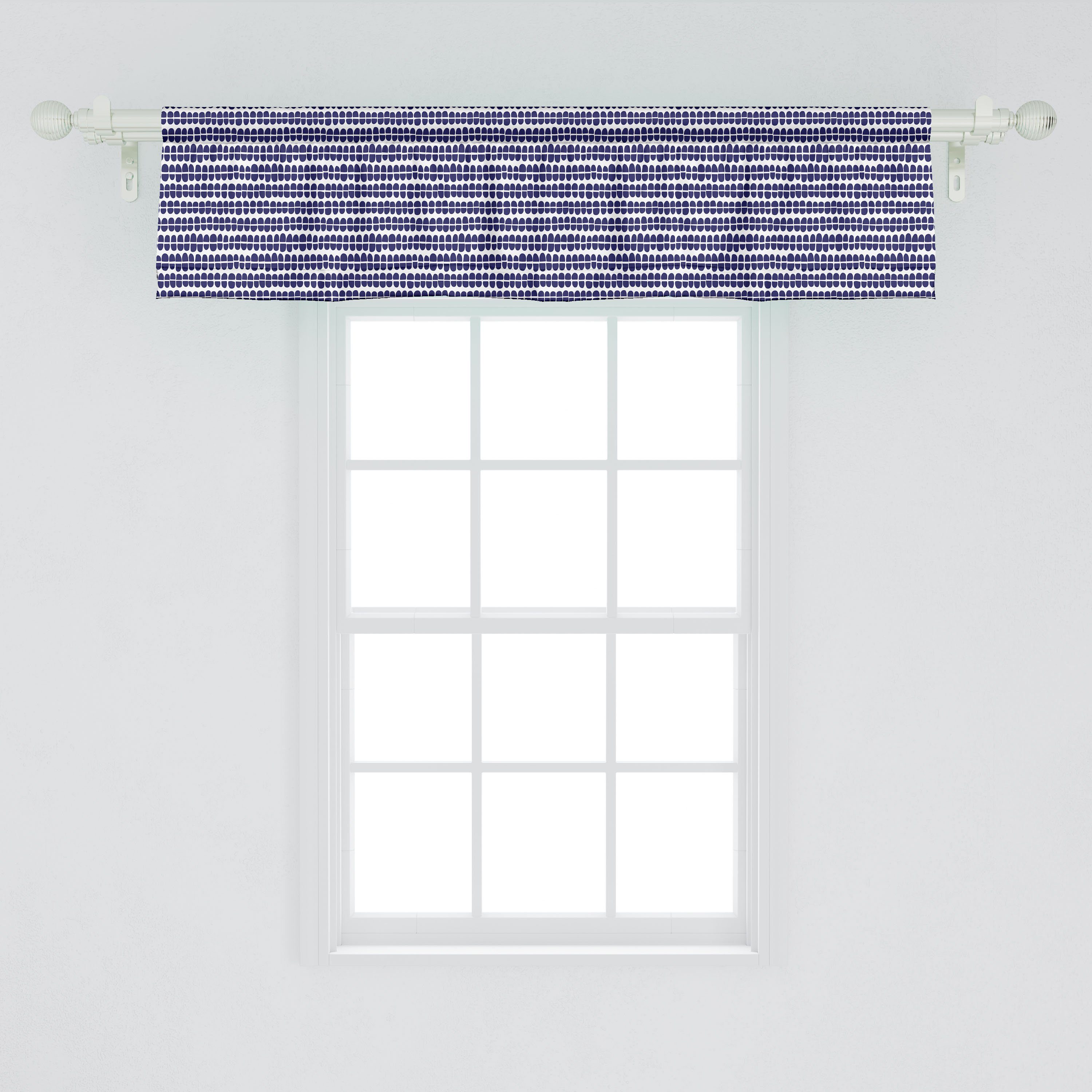 Scheibengardine Vorhang Volant für Artikel Dekor Abakuhaus, Stangentasche, Küche Microfaser, Schlafzimmer Runde Abstrakt Horizontal mit