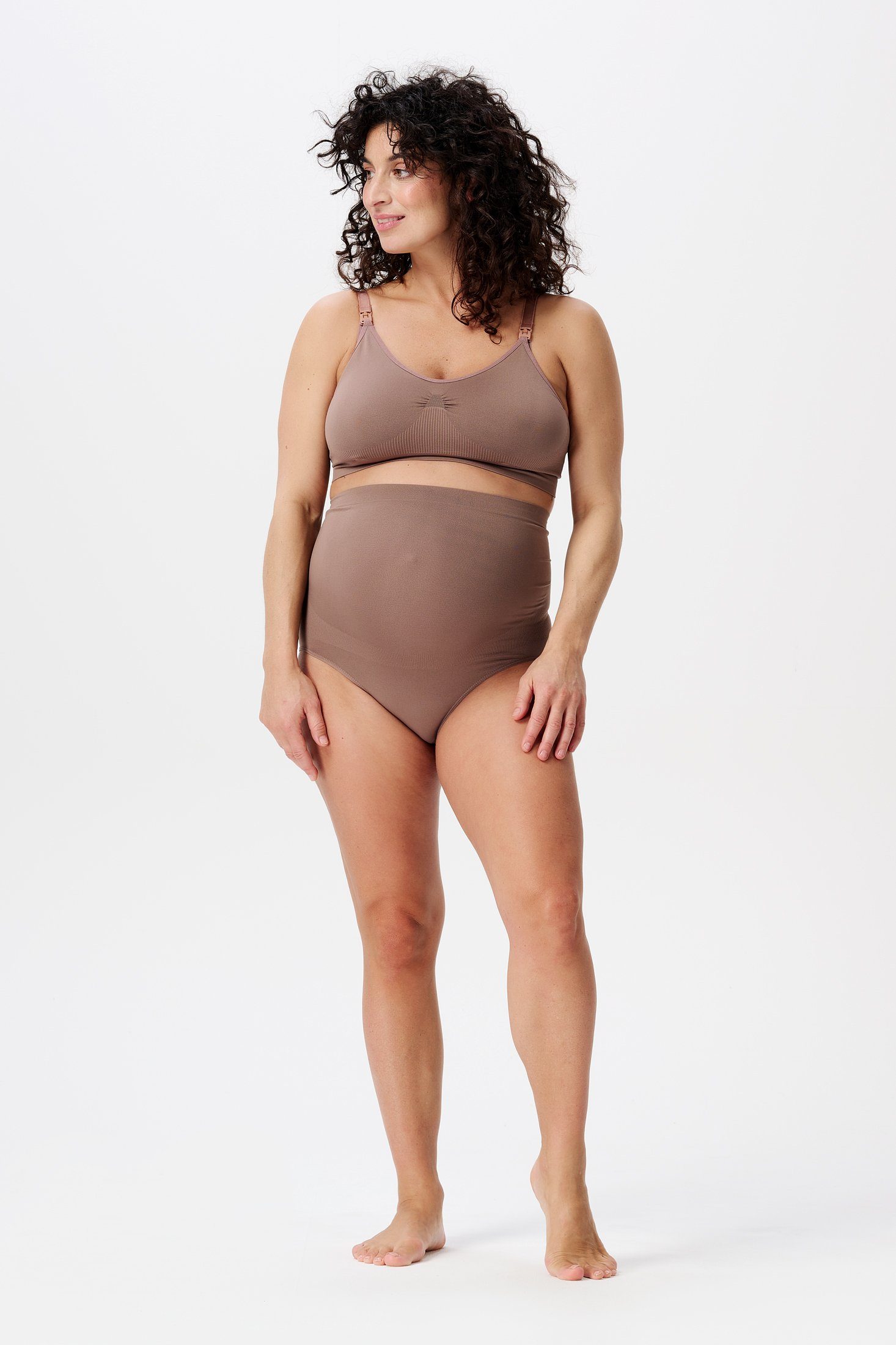 Noppies (einteilig, Breeze Noppies Umstandsslip Nahtloser Deep 1-St) Slip Nisa Taupe Sensil®