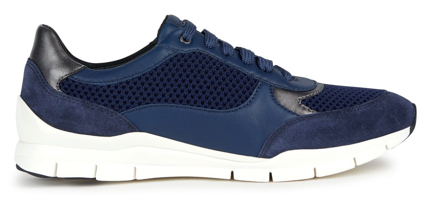 mit Sneaker Geox dunkelblau Einsatz D SUKIE knitwear