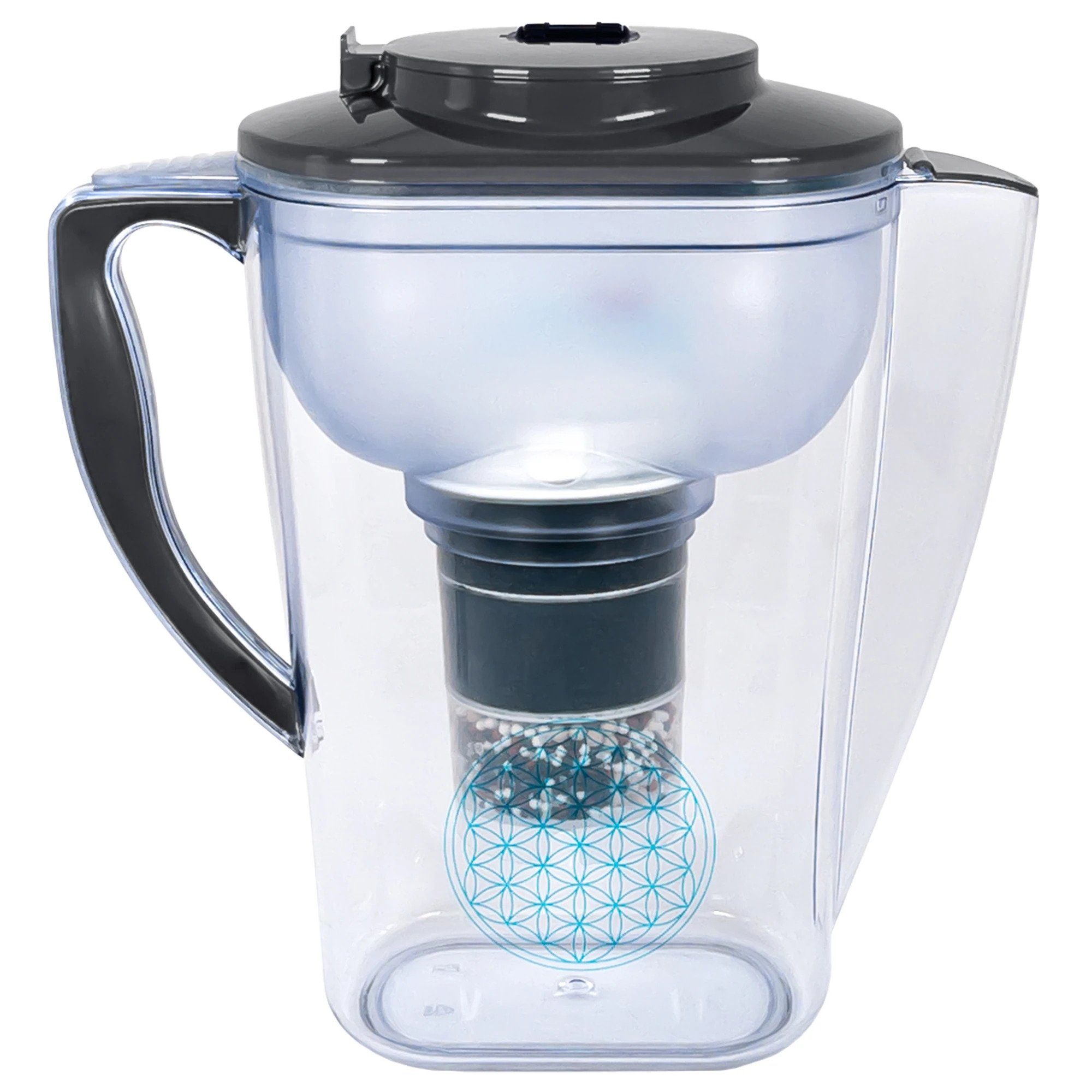 AcalaQuell Wasserfilter Kannenfilter Sunny, inkl. 1x Mikroschwamm und 1x Filterkartusche