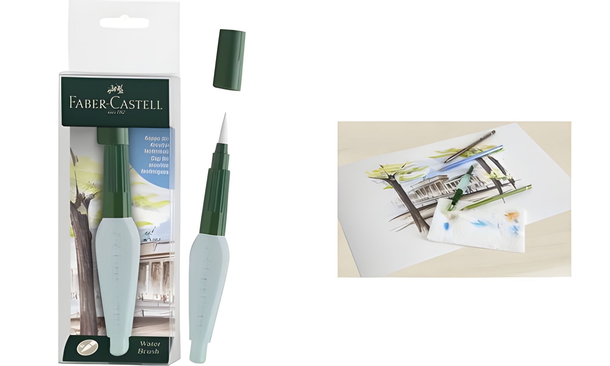 Faber-Castell Malpinsel Faber Castell Wassertankpinsel Synthetikhaar medium
