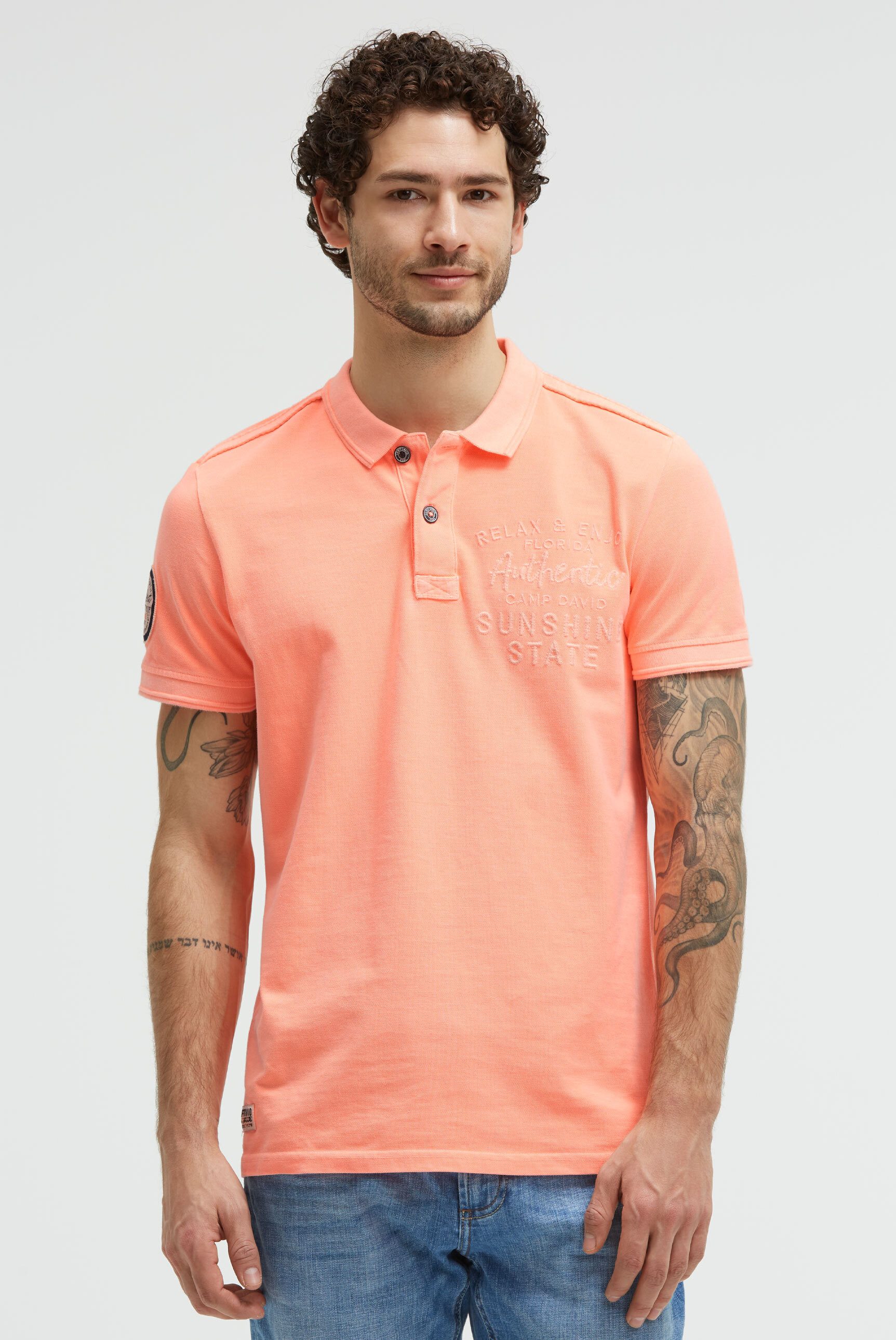 CAMP DAVID Poloshirt aus Baumwolle