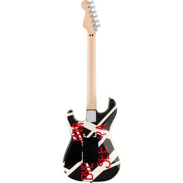 EVH E-Gitarre, E-Gitarren, ST-Modelle, Striped Series Circles White and Black - E-Gitarre
