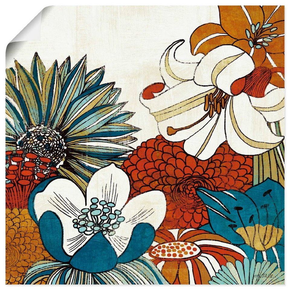 Artland Wandbild »Zeitgenössischer Garten II«, Blumen (1