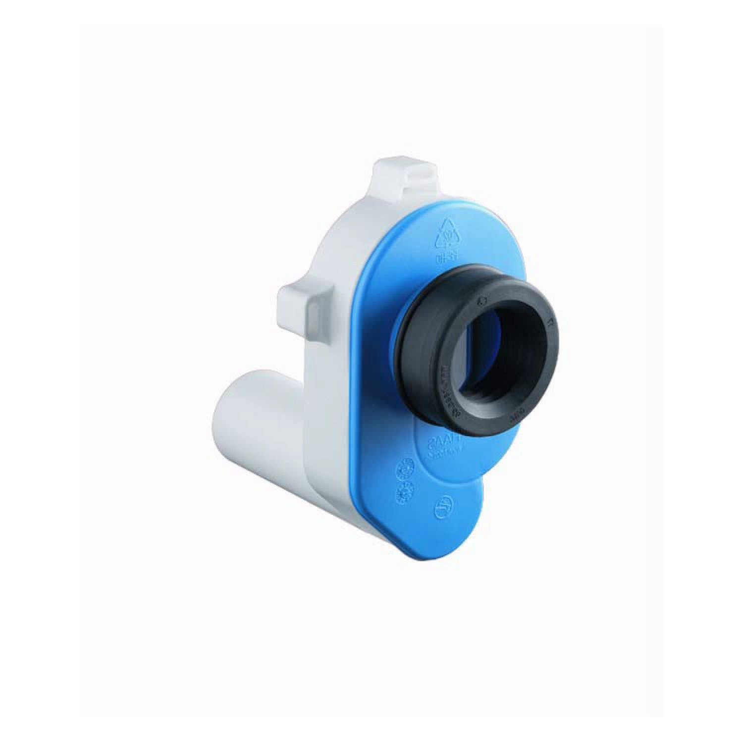 Haas Otto Siphon Urinal Pissoir Ablaufgarnitur DN50 Kunststoff Siphon waagerecht