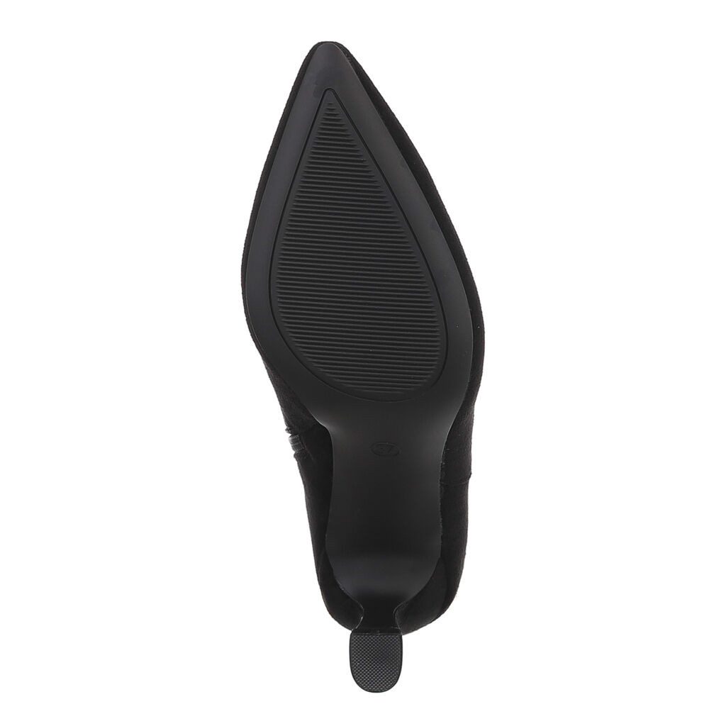 Ital-Design Modische Ankle Boots mit spitzem Fuß und Absatz Stiefelette (89852621) Pfennig-/Stilettoabsatz Stiefeletten in Schwarz