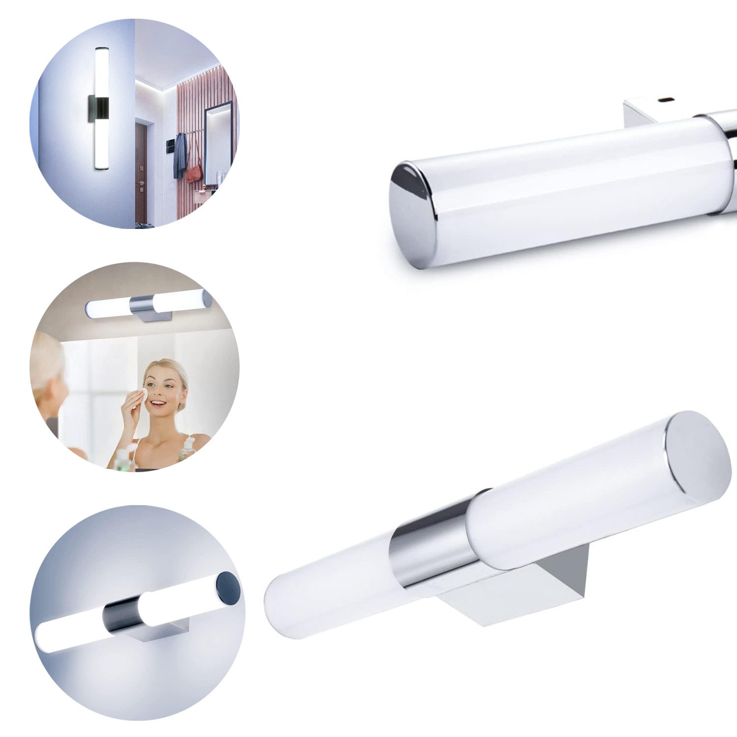 OKWISH LED Spiegelleuchte LED Spiegellampe Badleuchte günstig online kaufen
